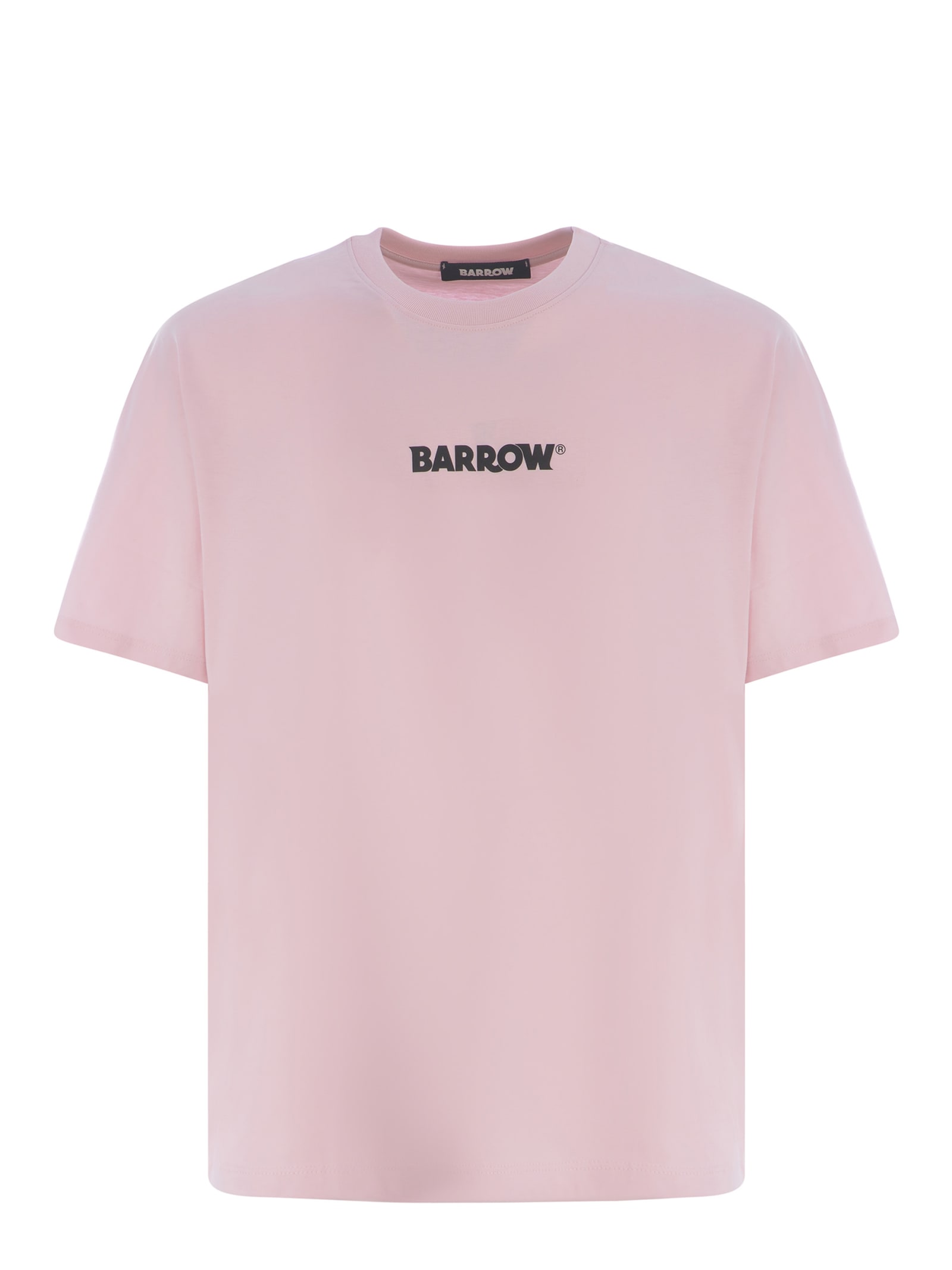 Barrow T-shirt  Smile Made Of Cotton In Pink