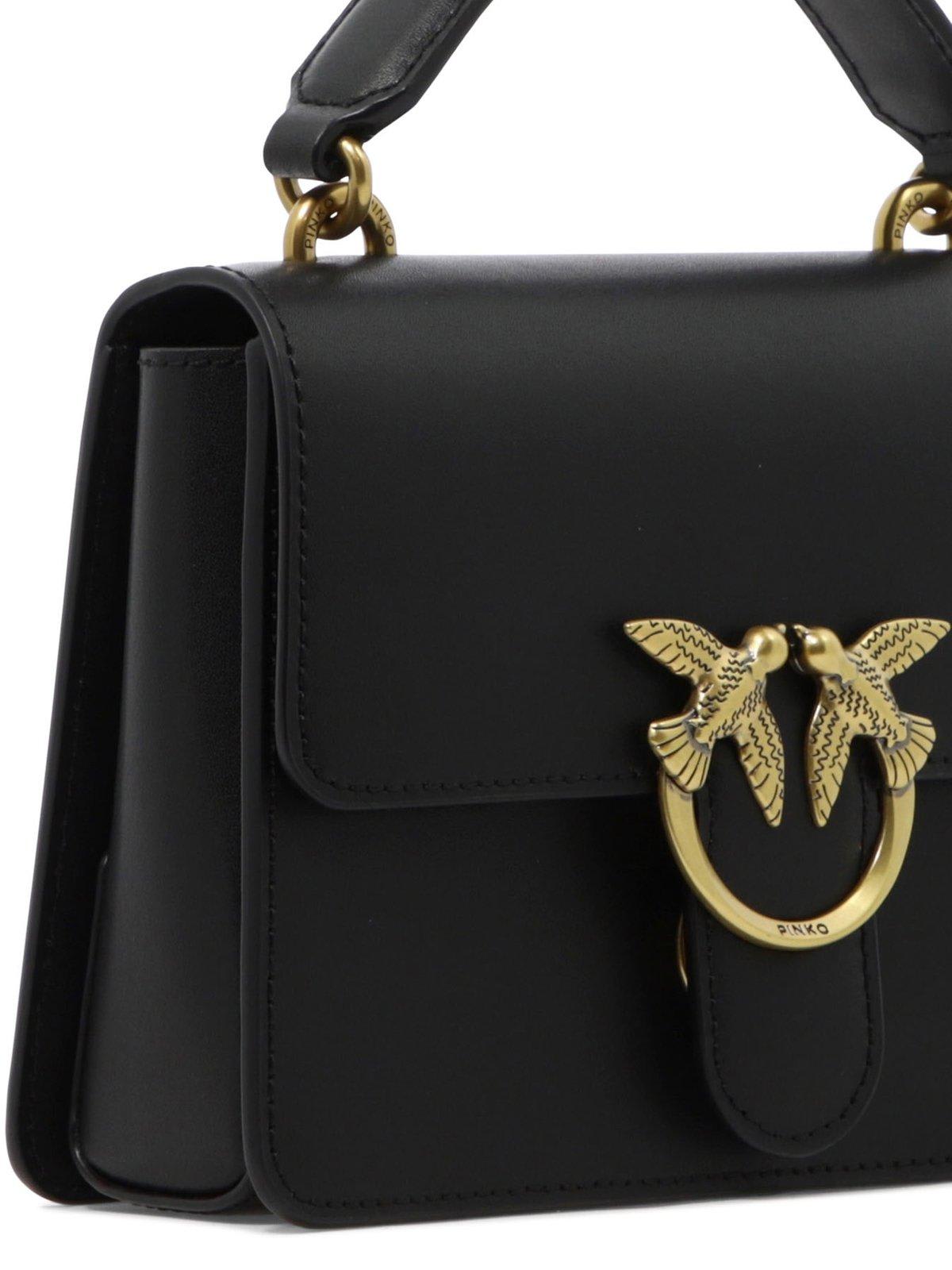 Pinko Mini Love One Handbag In Black