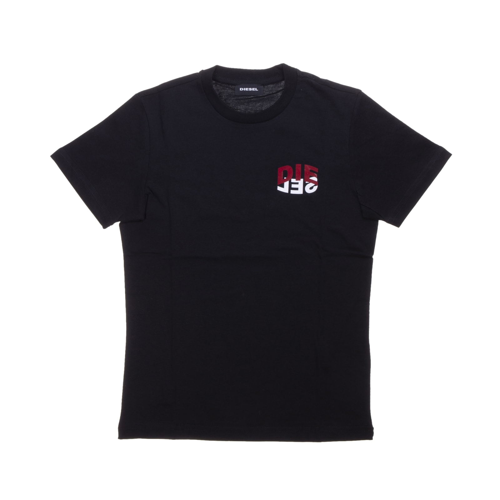 Diesel Kids' Tdiegosn25 T-shirt In Black
