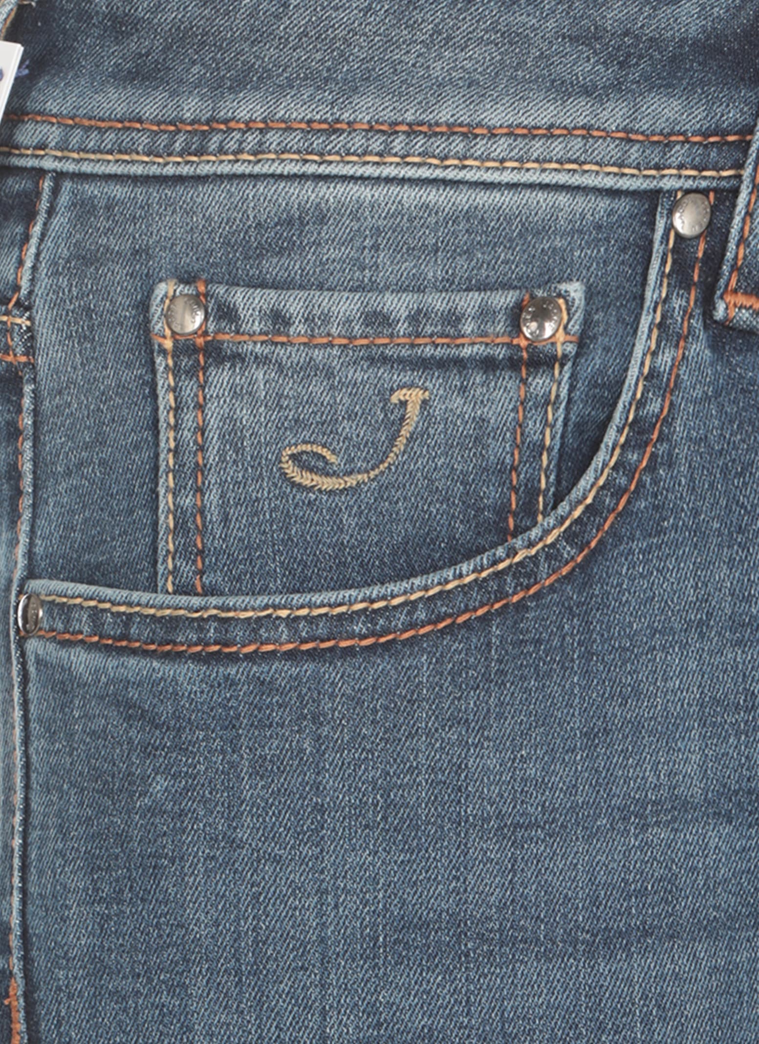 Shop Jacob Cohen Nick Slim Jeans In Blue