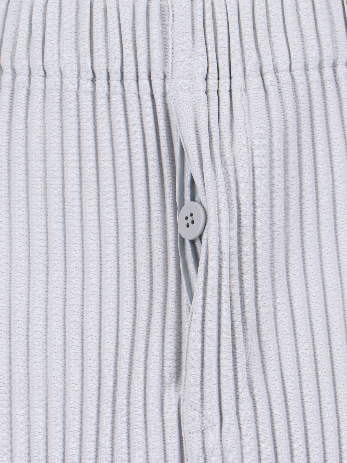 Issey Miyake Tailored Trousers Vertical Stripes In Gray