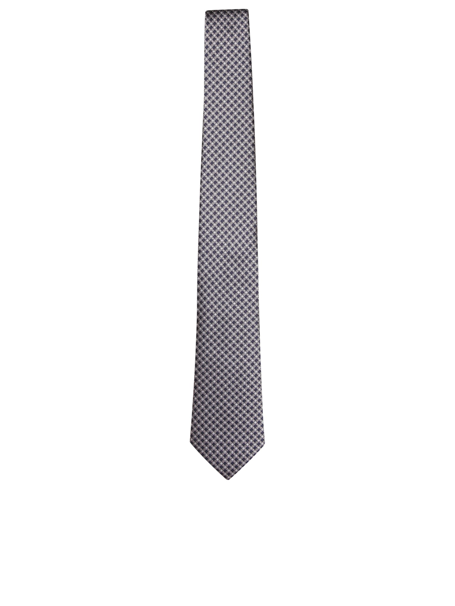 Grey Circle 8cm Tie