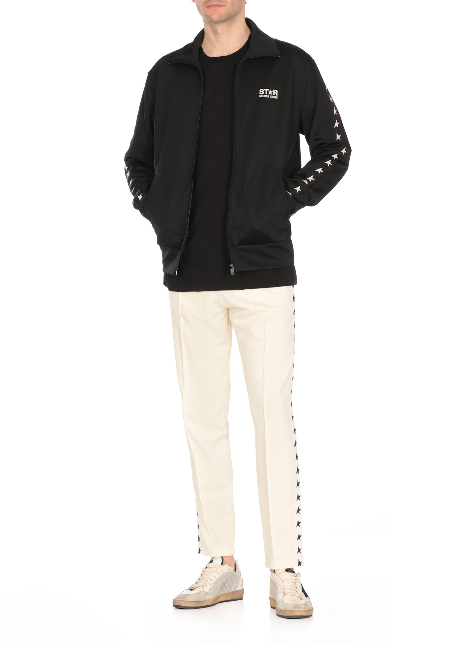 Golden Goose Deluxe Brand Black Polyester Denis Sweatshirt In Black