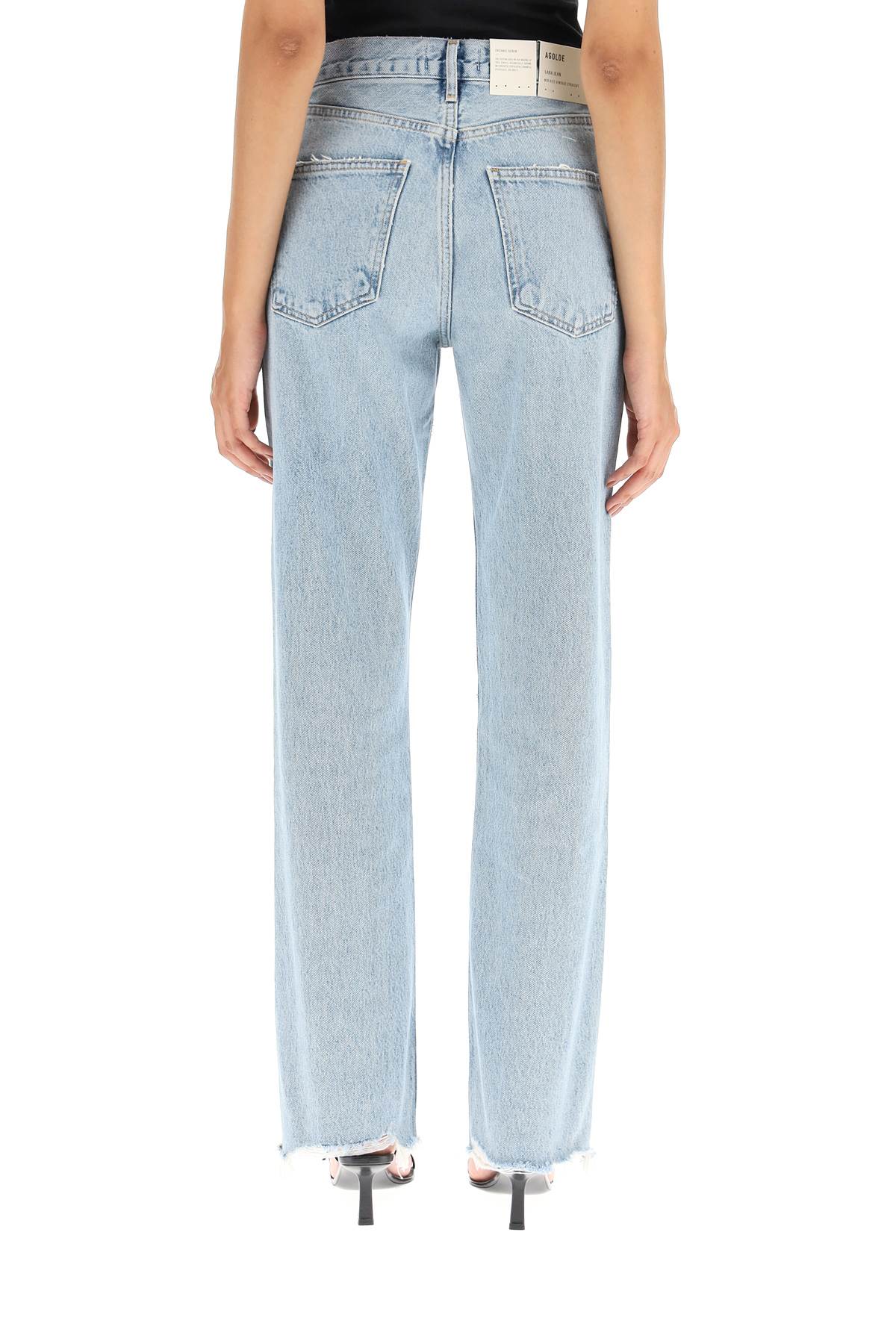 Shop Agolde Lana Vintage Denim Jeans In Curio (blue)