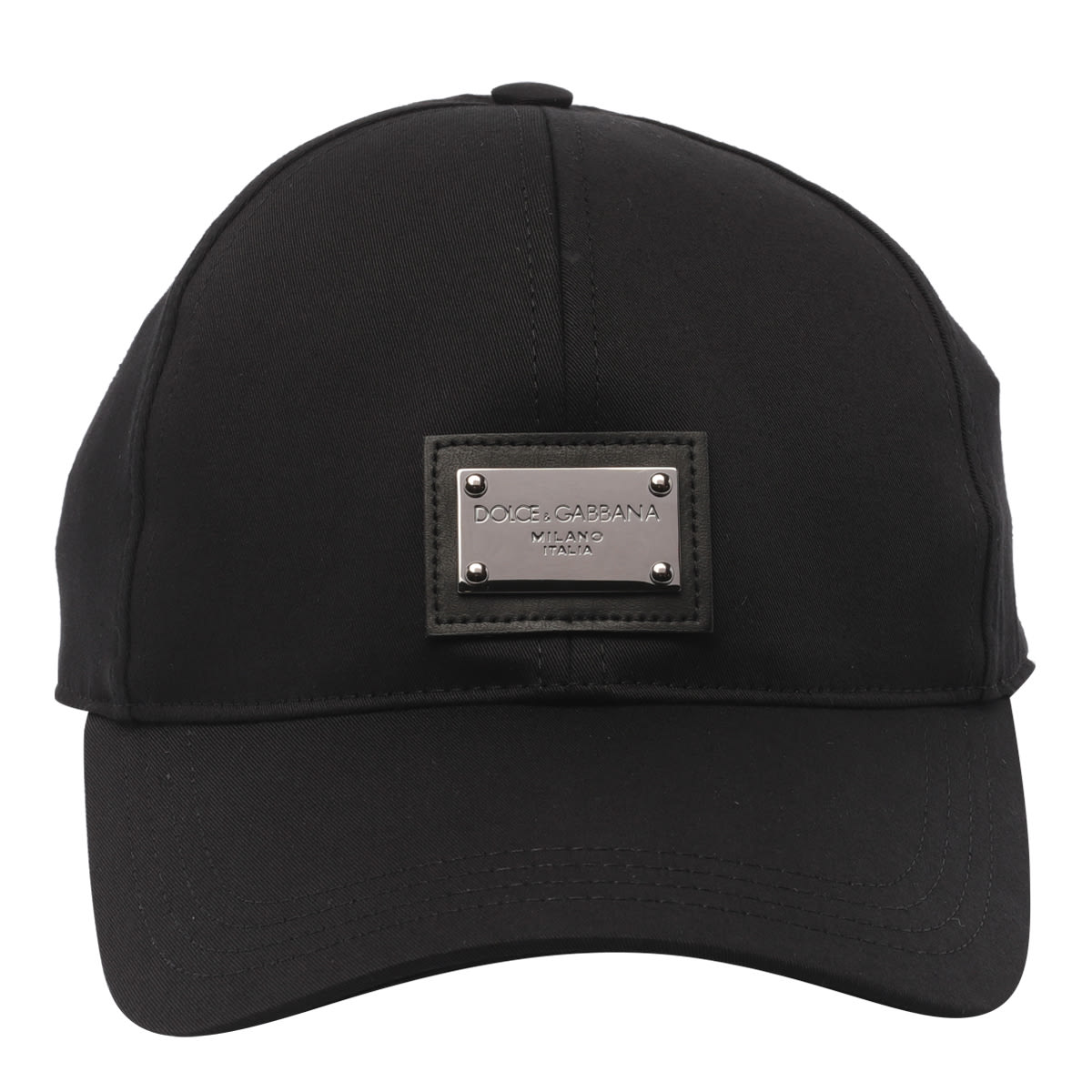 Shop Dolce & Gabbana Logo Baseball Cap In Black