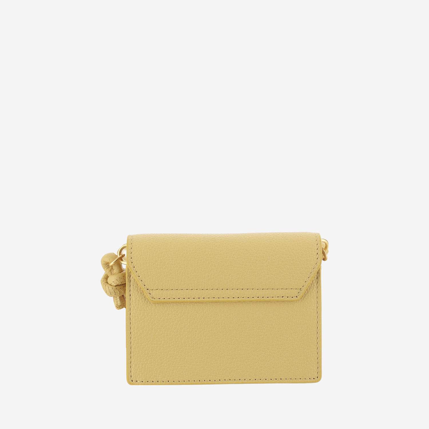 Shop Mcm Himmel Shoulder Wallet In Yellow