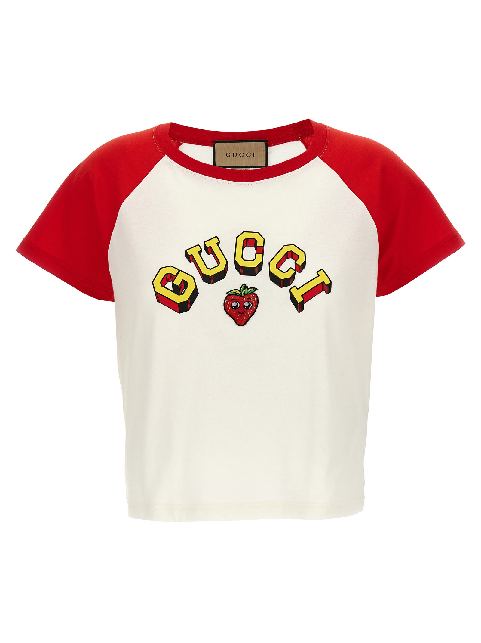 Shop Gucci Logo T-shirt In Multicolor