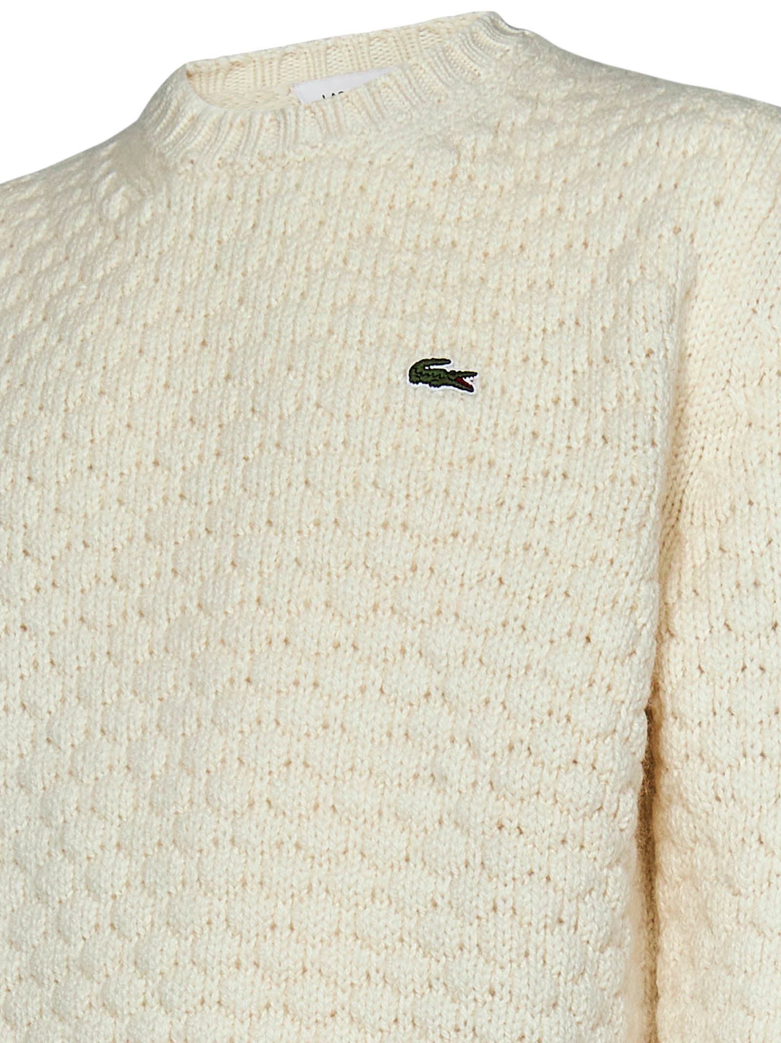 Shop Lacoste Sweater In White