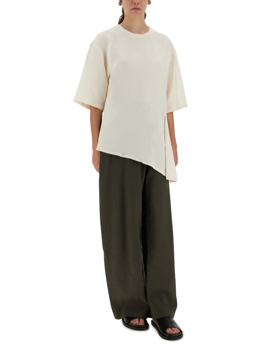 Studio Nicholson Wide Leg Trousers With Pockets And Loops In Multi