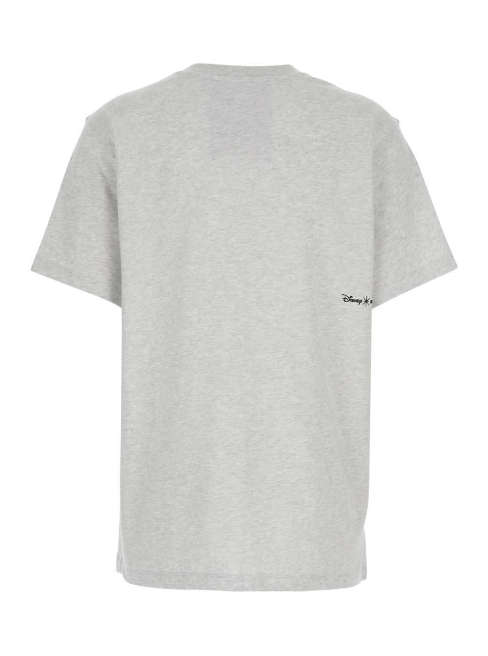 Coperni Grey Crew Neck T-shirt With Front Print In Cotton Woman