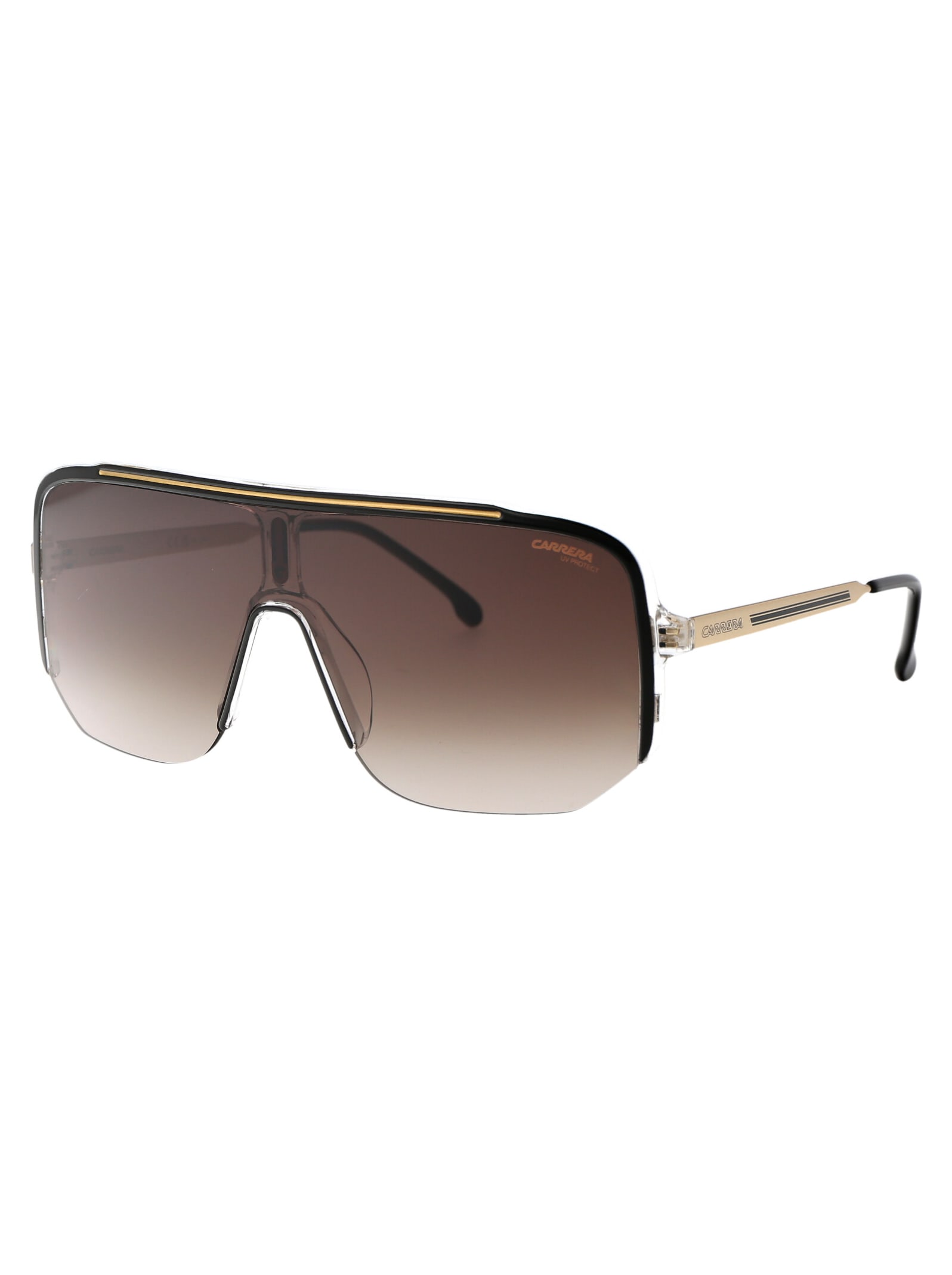Carrera Black Gold Metal Sunglasses In Multi
