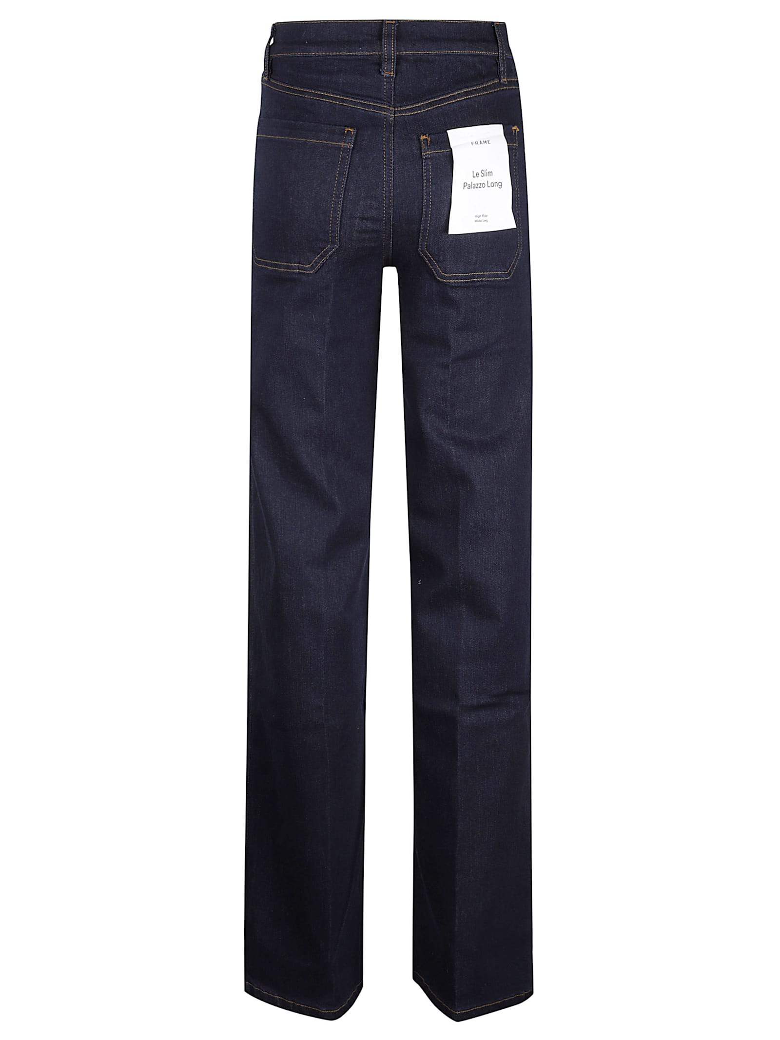 Frame Le Slim Palazzo Long Modernist Jeans In Blue