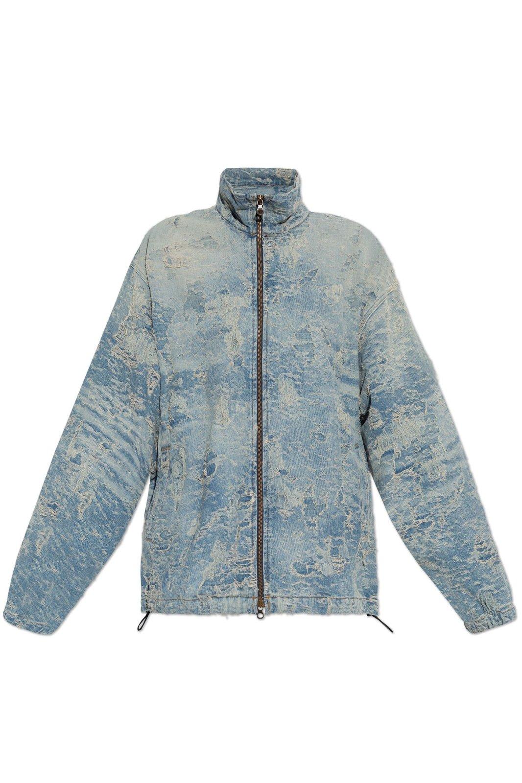 Shop Diesel D-krap-fsf Denim Jacket