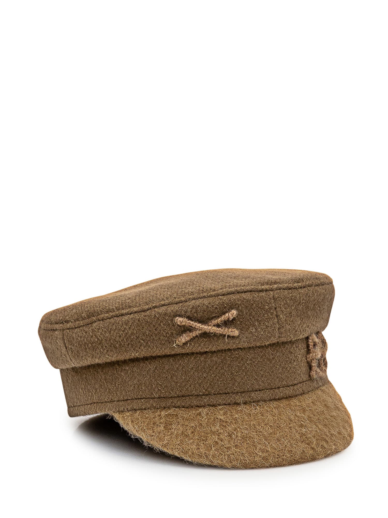 Shop Ruslan Baginskiy Baker Boy Cap In Beige