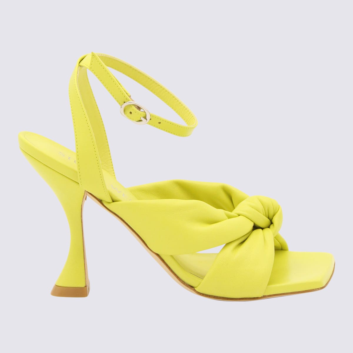 Shop Stuart Weitzman Pistachio Leather Playa Ankle Strap Sandals