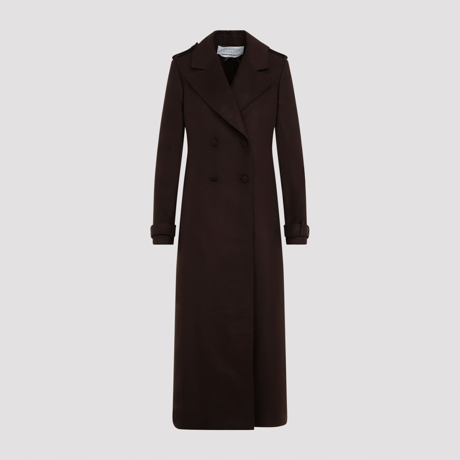 Shop Gabriela Hearst Houstt Coat In Cho Chocolate