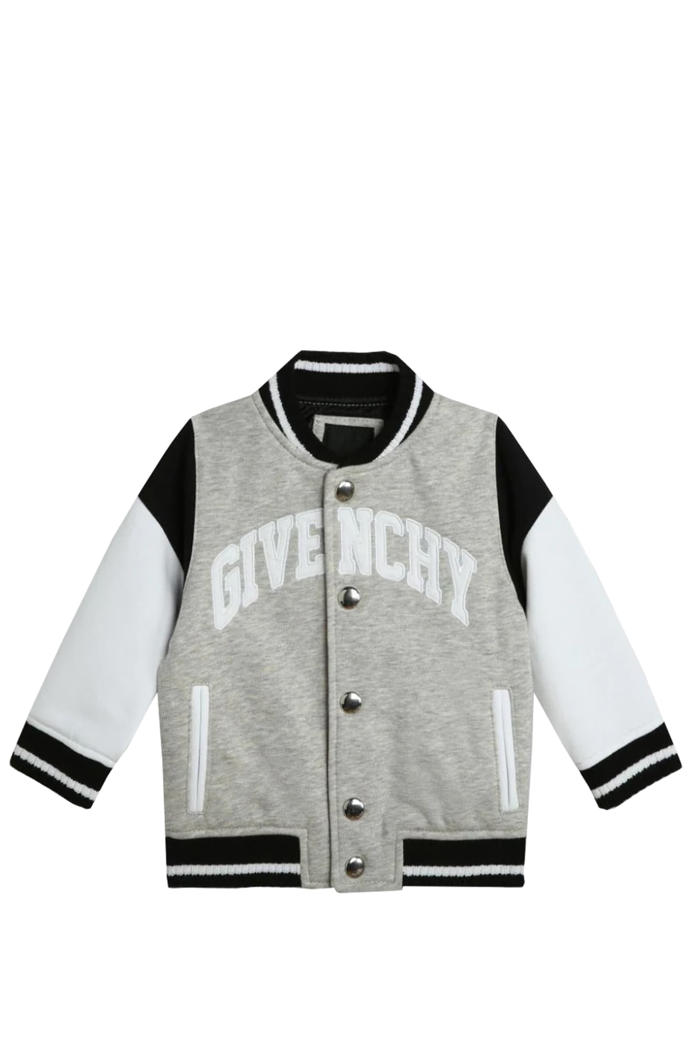 Shop Givenchy Bomber Jacket In Grey