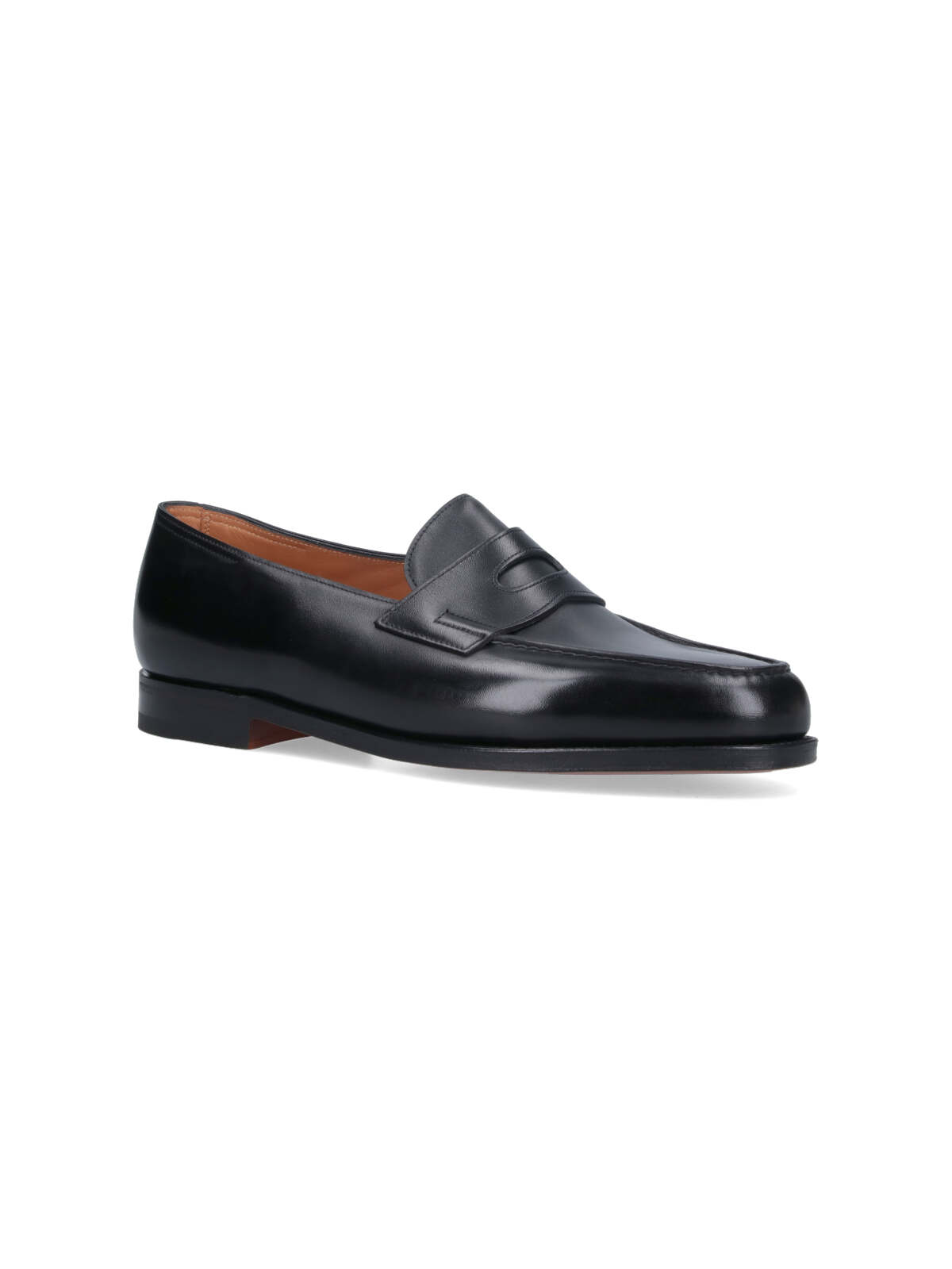 John Lobb Lopez Leather Loafers In Black