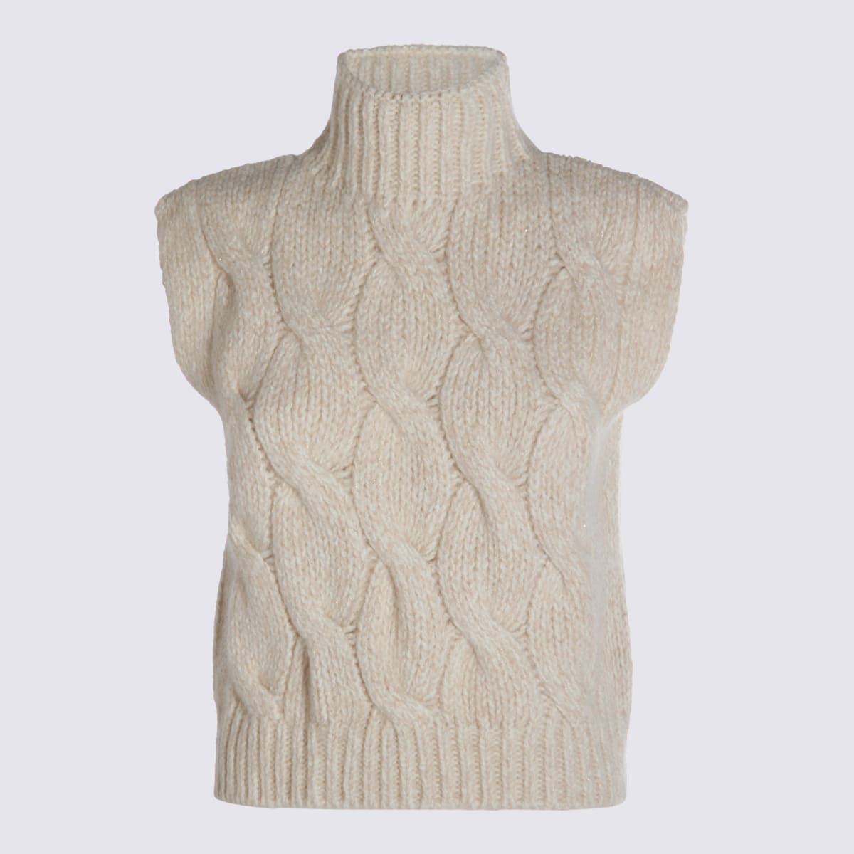 Beige Knitwear
