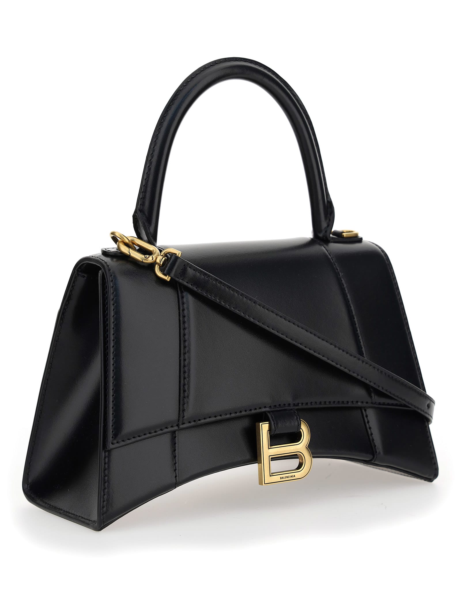 Balenciaga Women Hourglass Handbag In Black