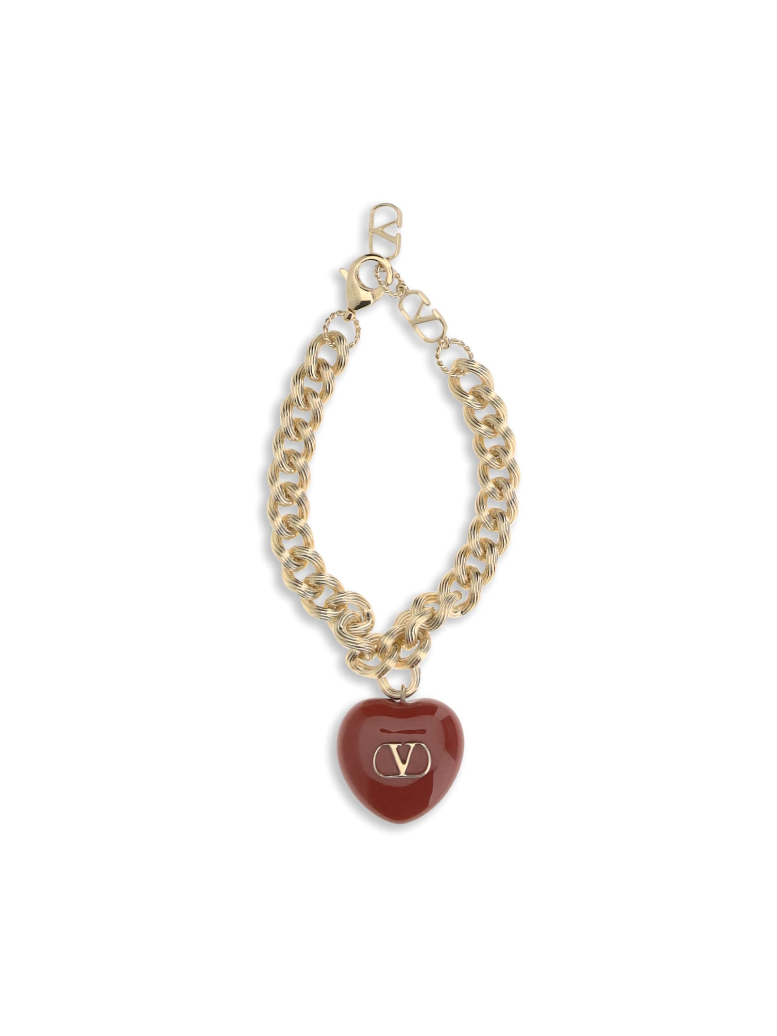 Valentino Coeur Royal Chain Bracelet In Gold