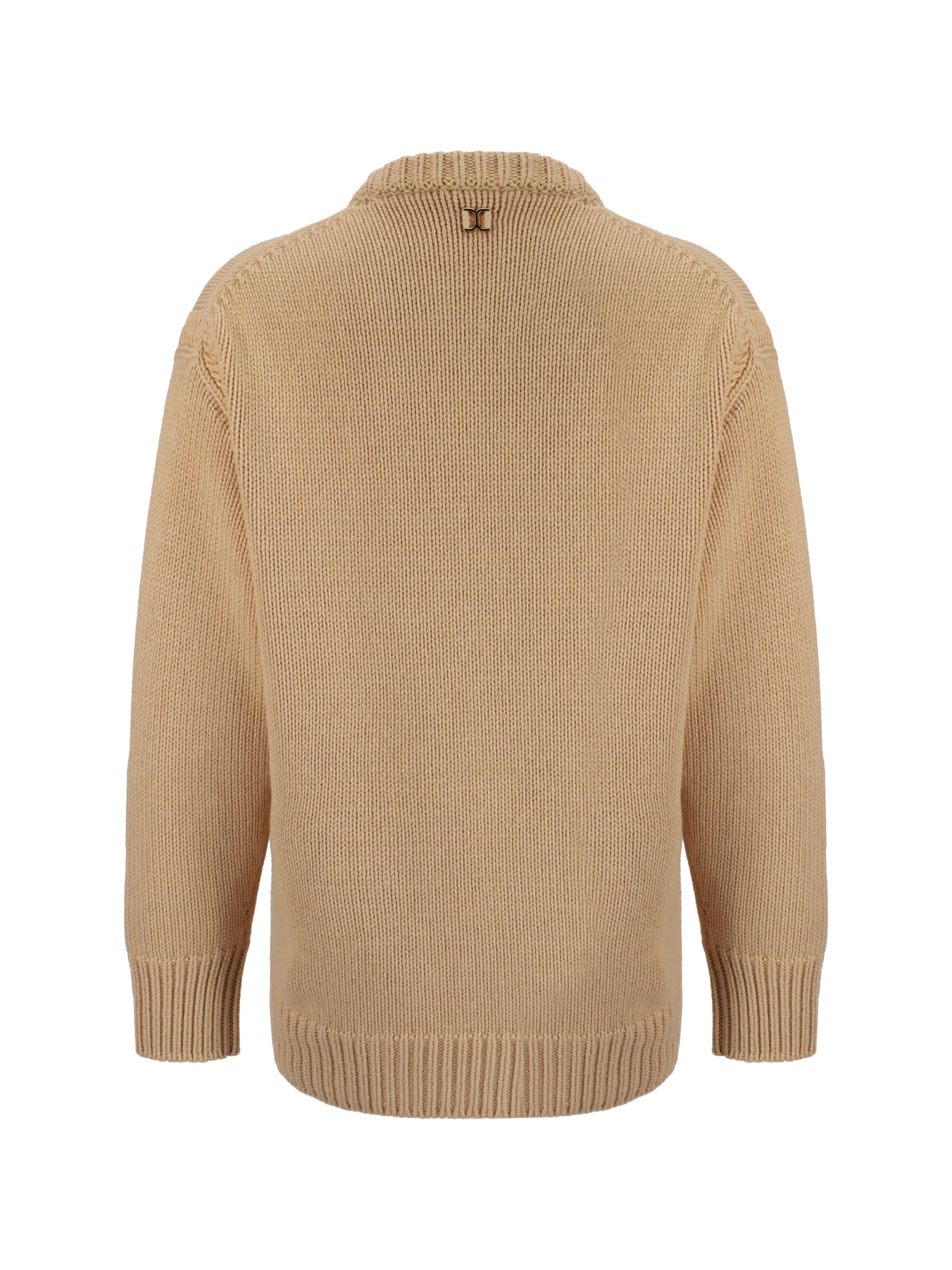 Chloé Chloe Skin Pink Cashmere Blend Oversize Sweater In Ultimate Nude