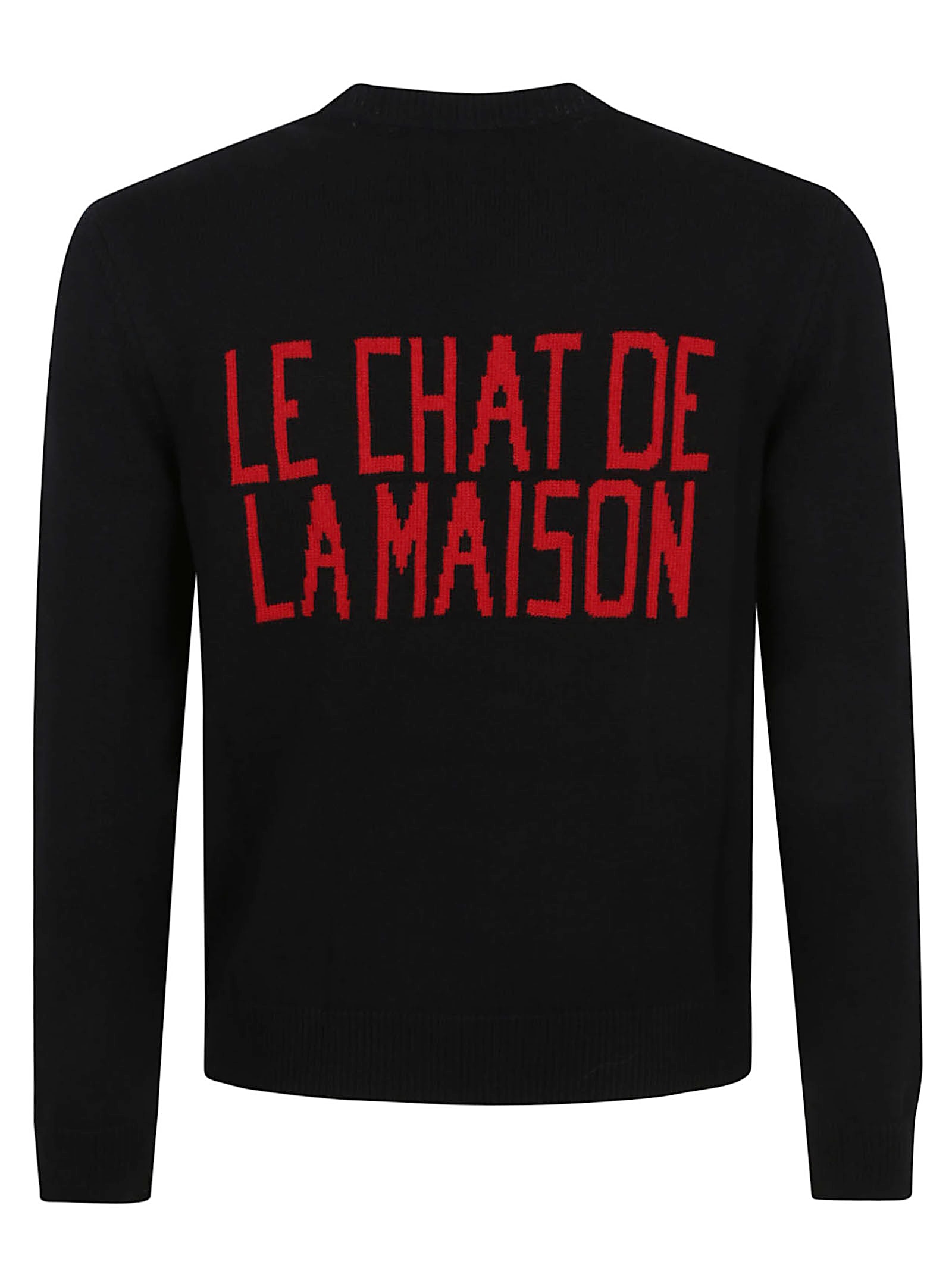 Valentino Garavani Sweater With Le Chat De La Maison Patch In Black