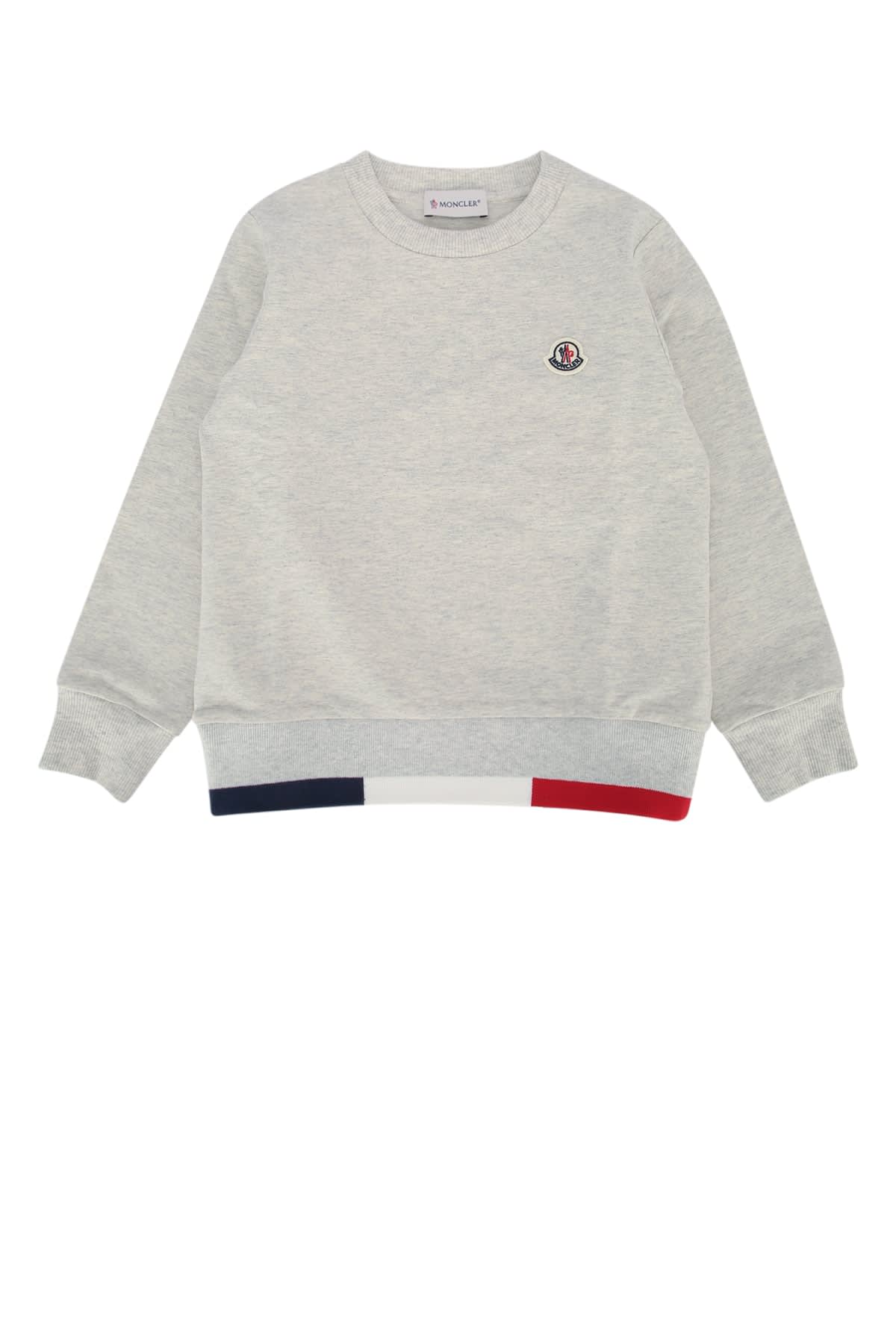 Moncler Kids' Knitwear Clothing Ensemble In Gray