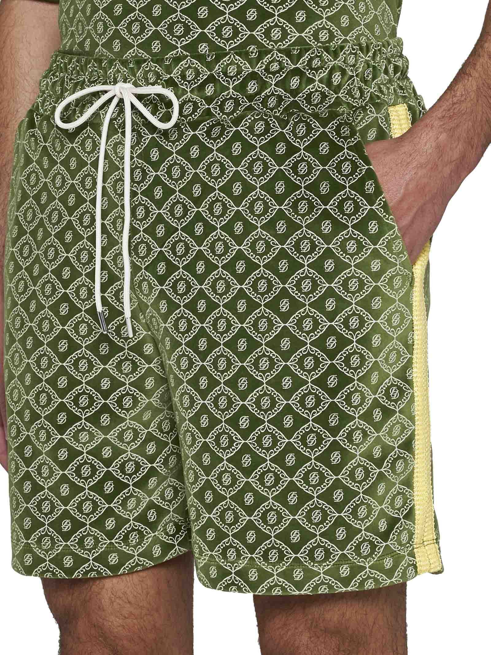 Shop Drôle De Monsieur Shorts In Green
