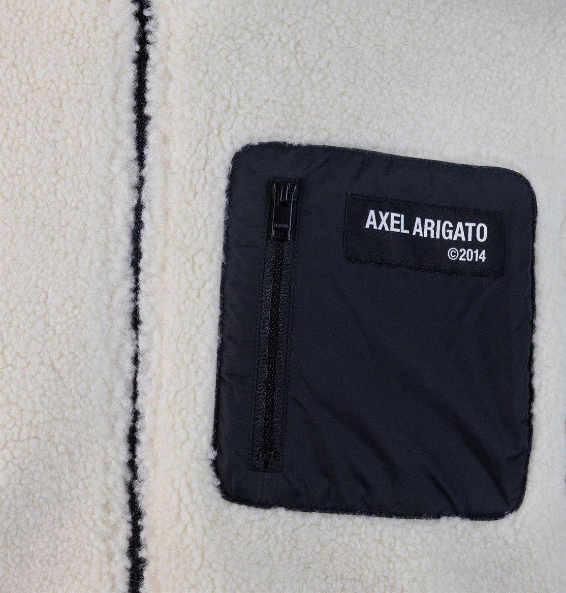 Shop Axel Arigato Billie Zipped Fleece Jacket In Neutro