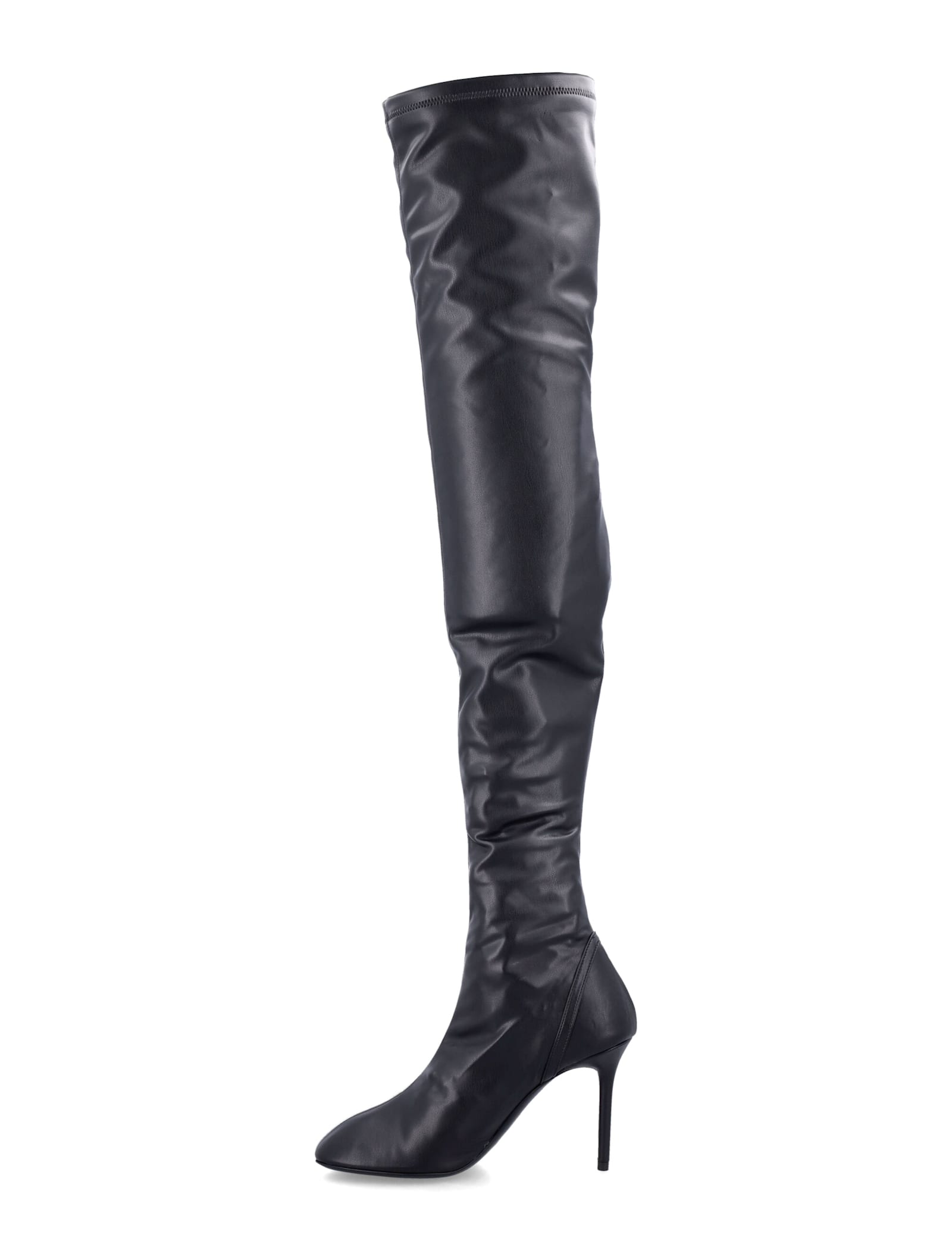 Courrèges Ac Charm Vinyl Boots Woman Black In Leather In Black