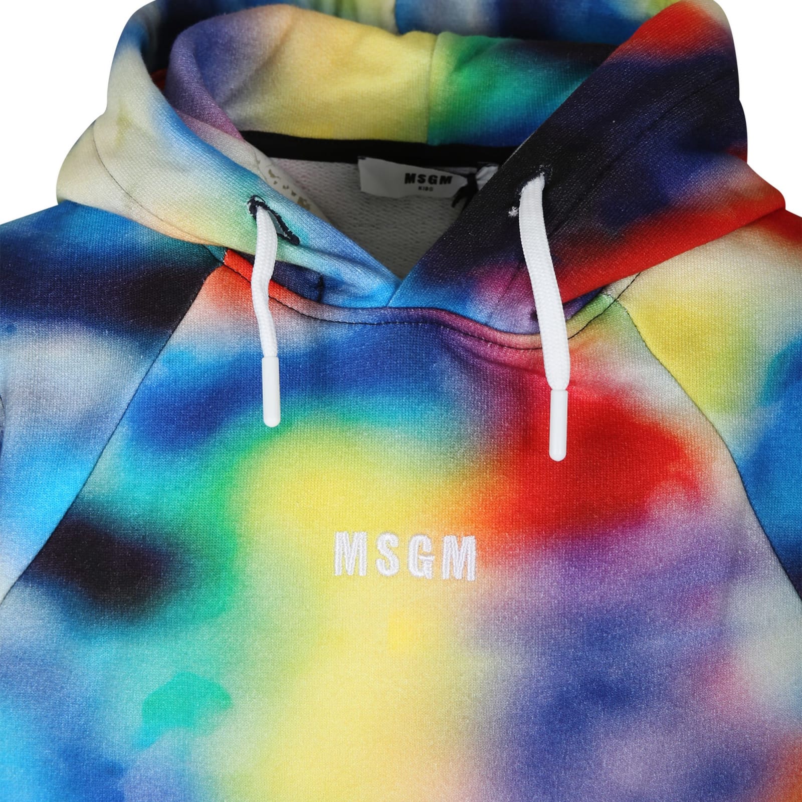 Shop Msgm Multicolor Sweatshirt For Boy With Logo
