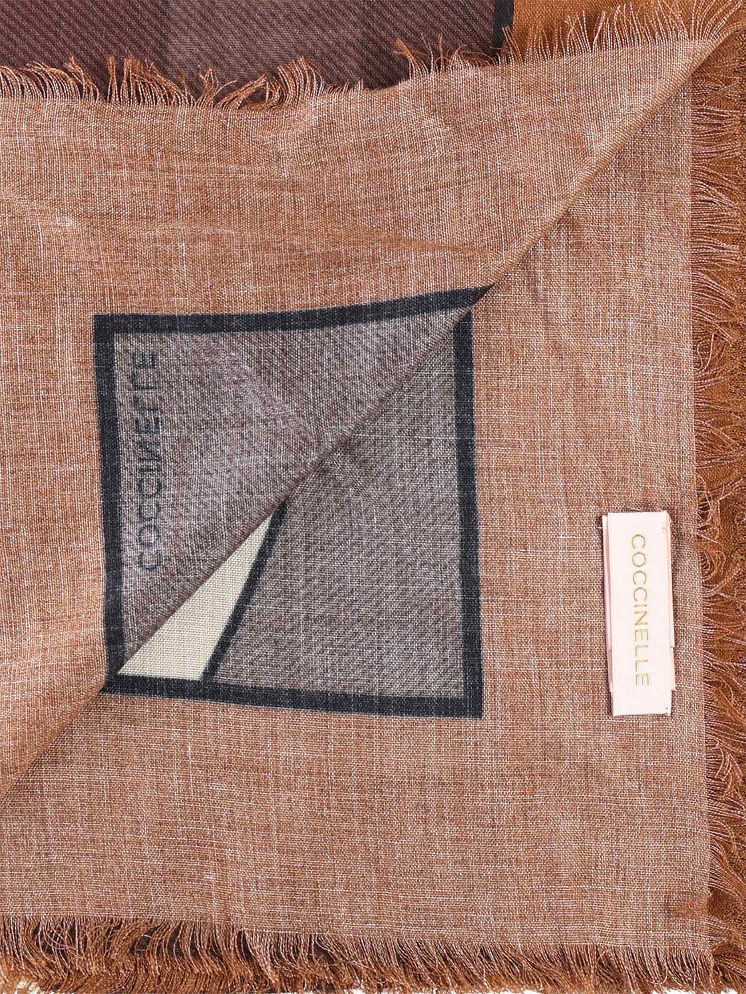 Coccinelle Stone Layer Shawl In Brown