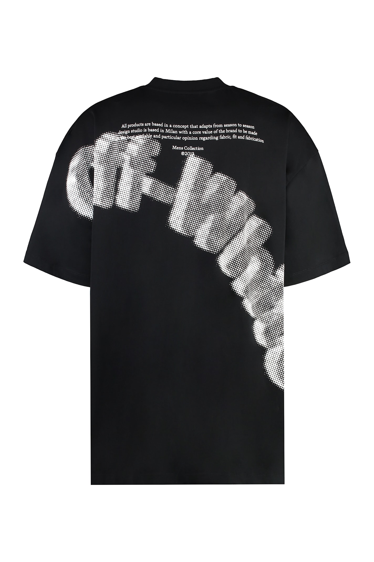 Shop Off-white Logo Print Oversize T-shirt In Black