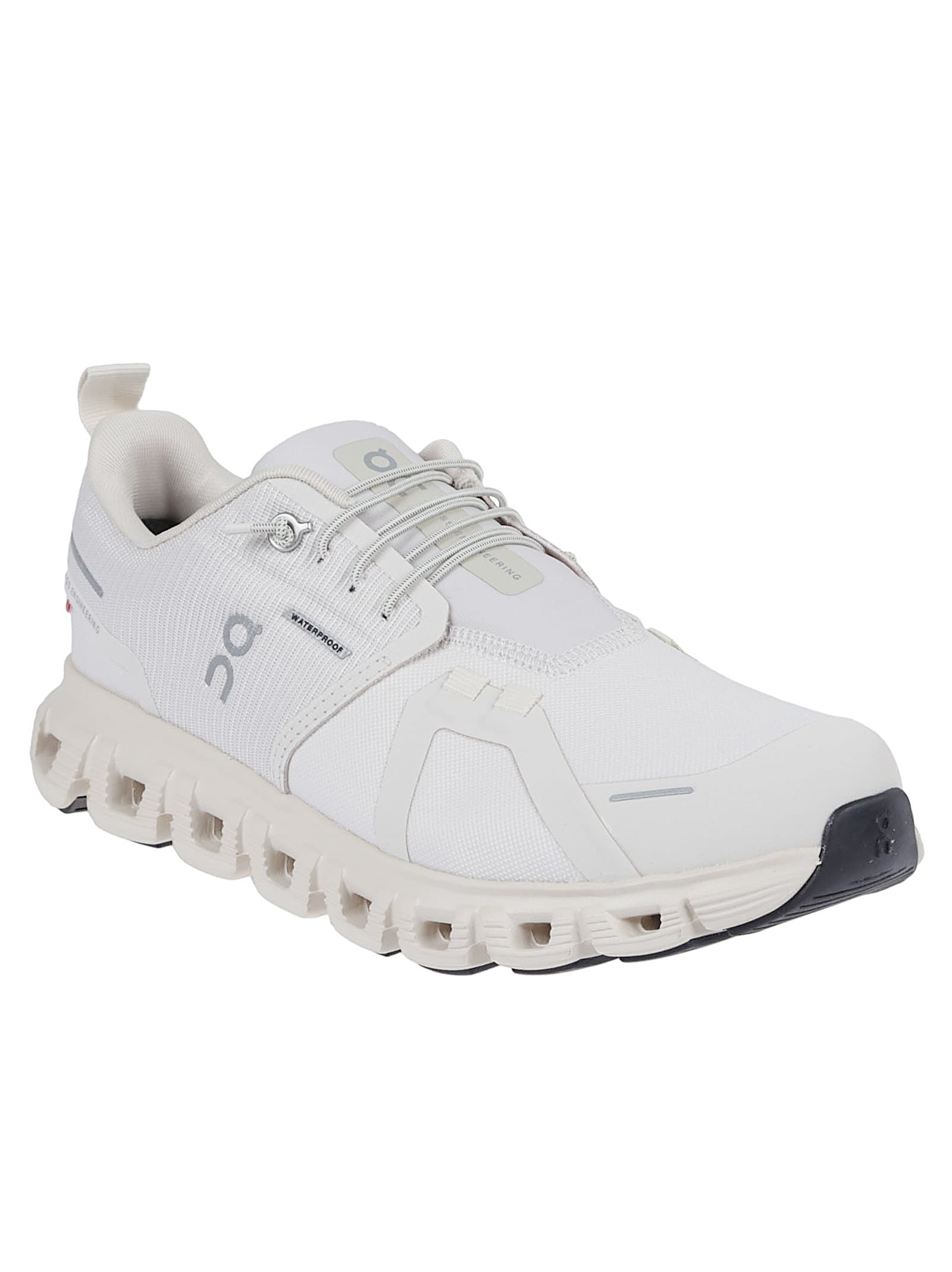 On Pearl Cream White Textile Cloud 6 Wp Sneakers In White