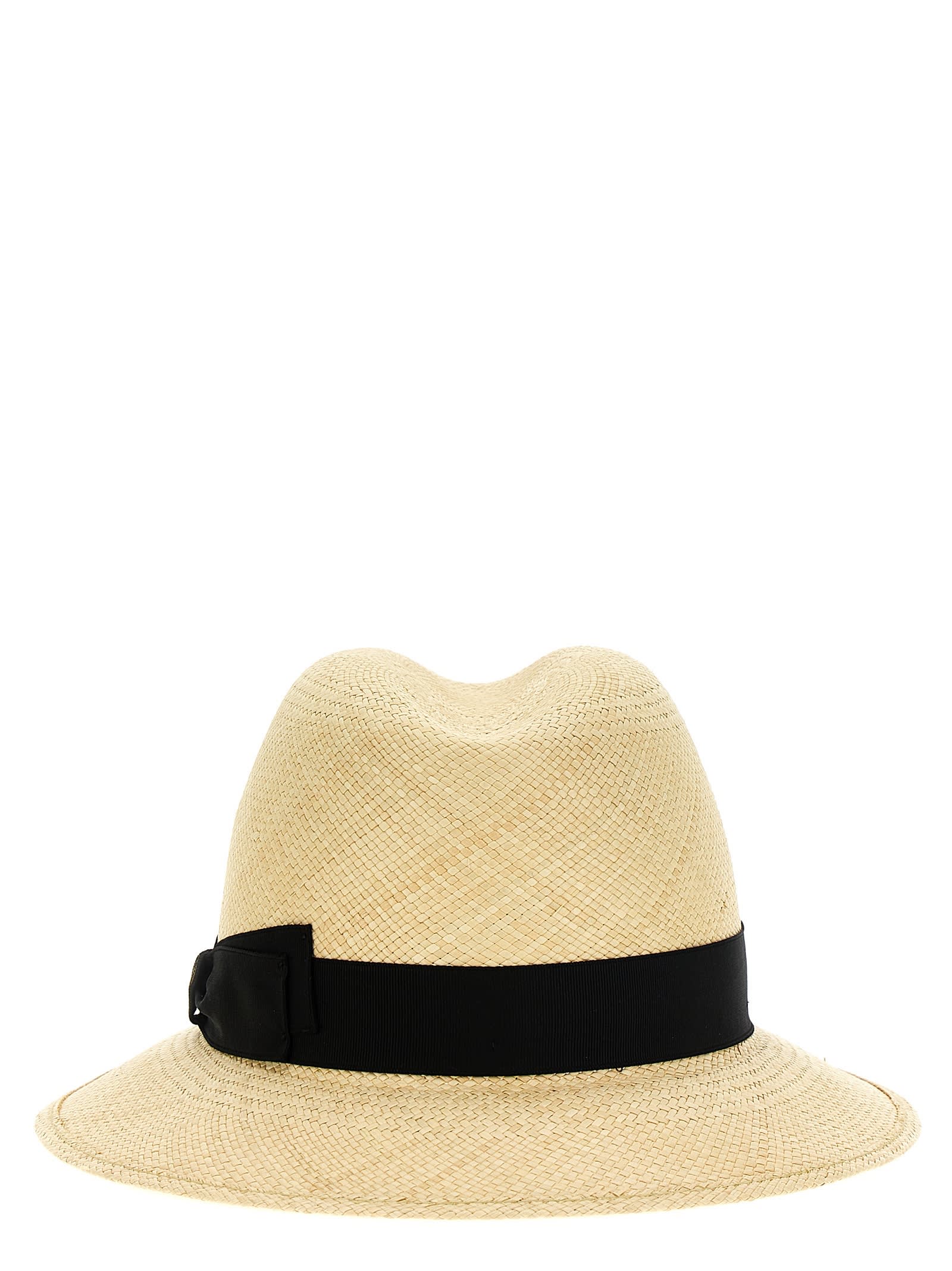 Shop Borsalino Panama Quinto Hat In Black