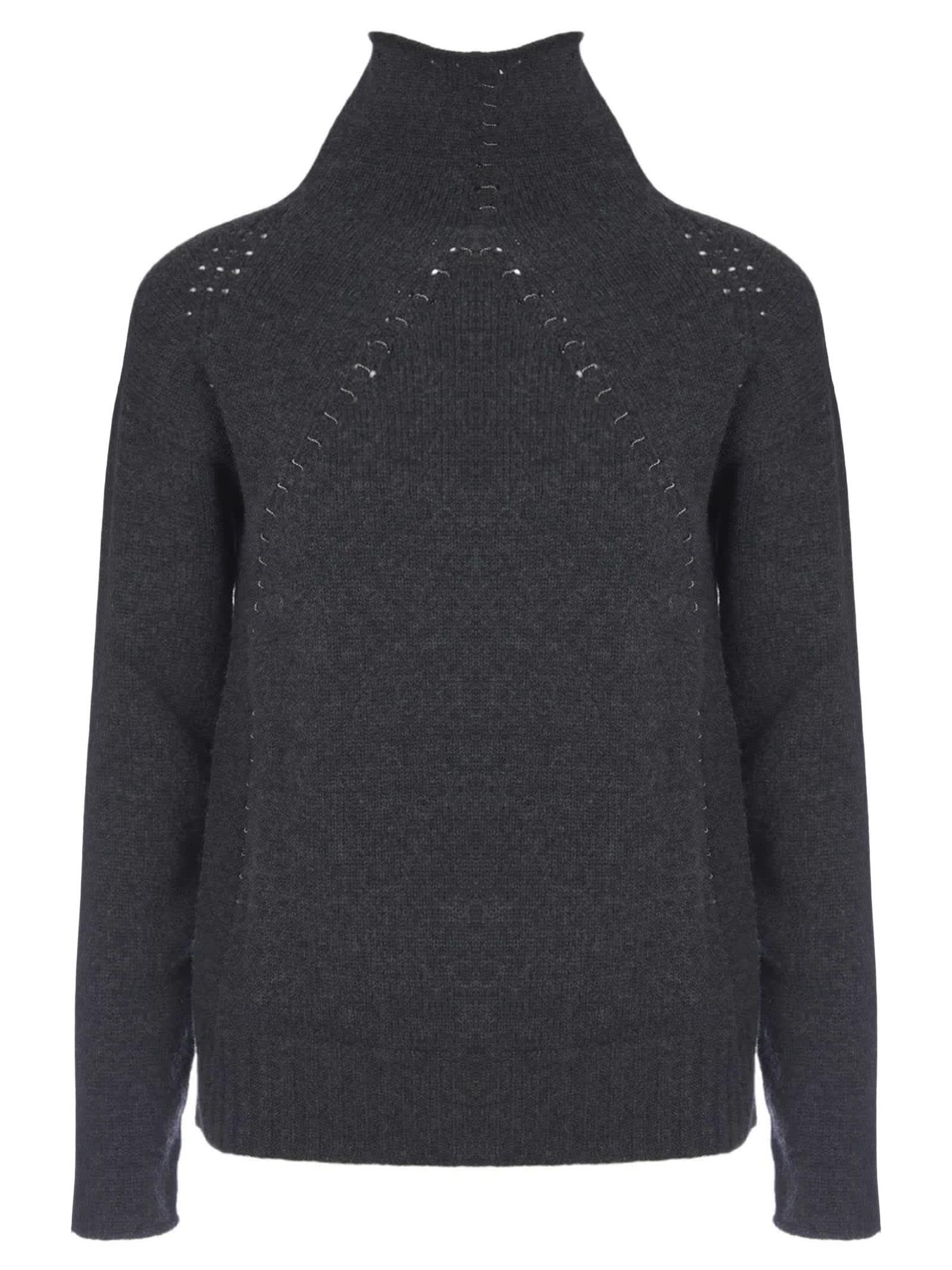 Fabiana Filippi Grey Wool, Silk And Cashmere Sweater