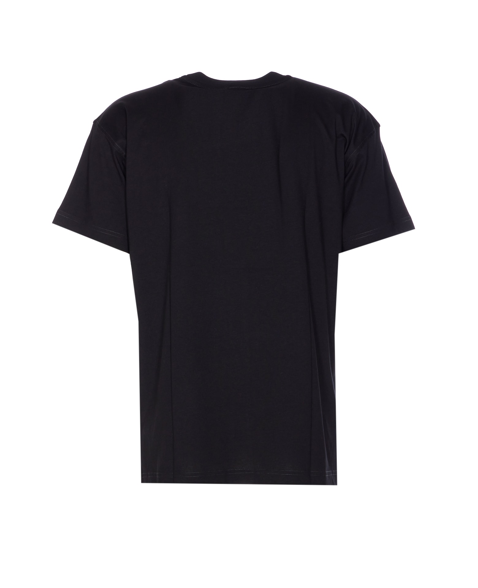 Diesel Men Crew-neck T-shirt With Print In Black