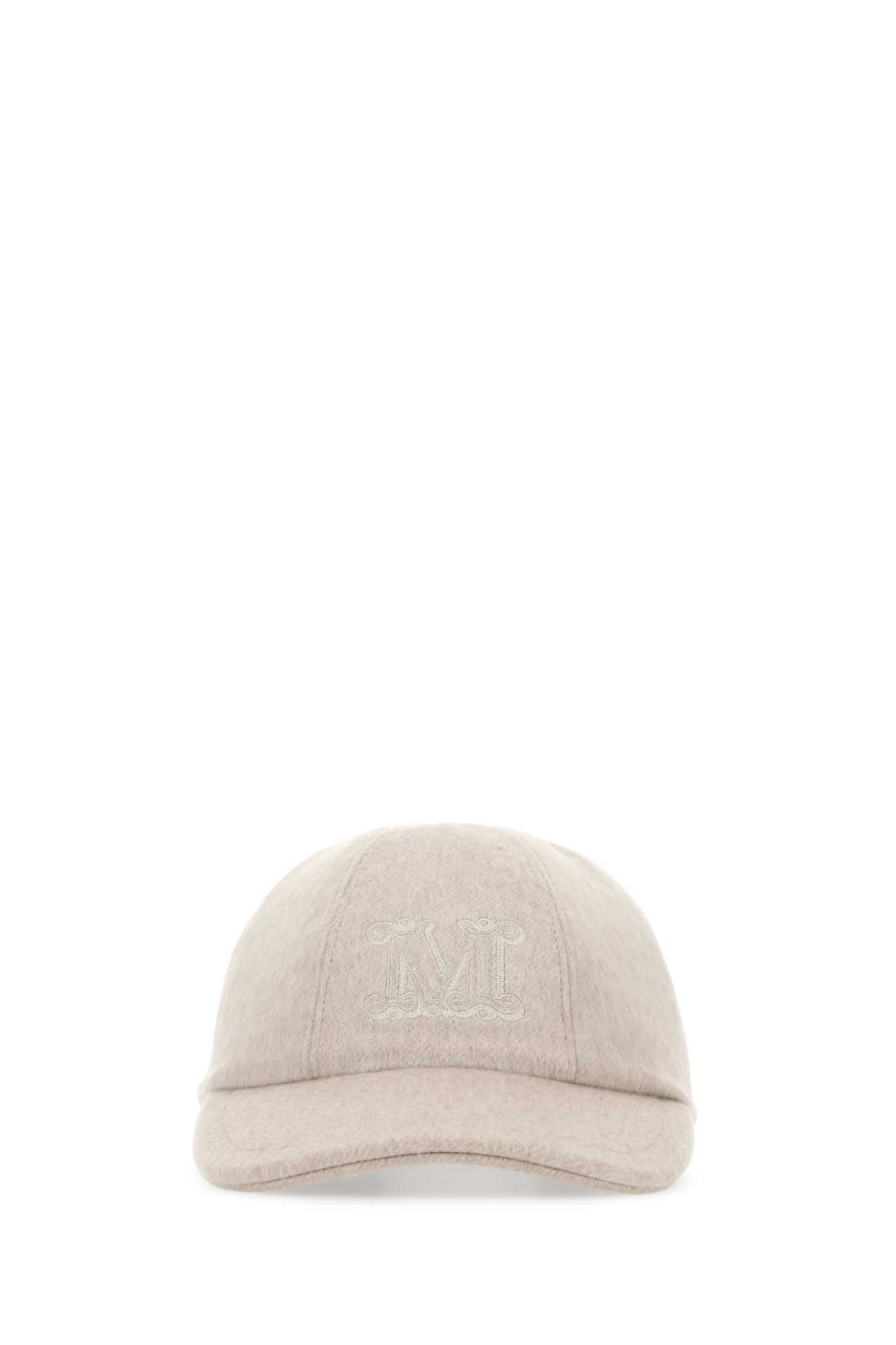 Shop Max Mara Sand Cashmere Pisa Baseball Cap In 071