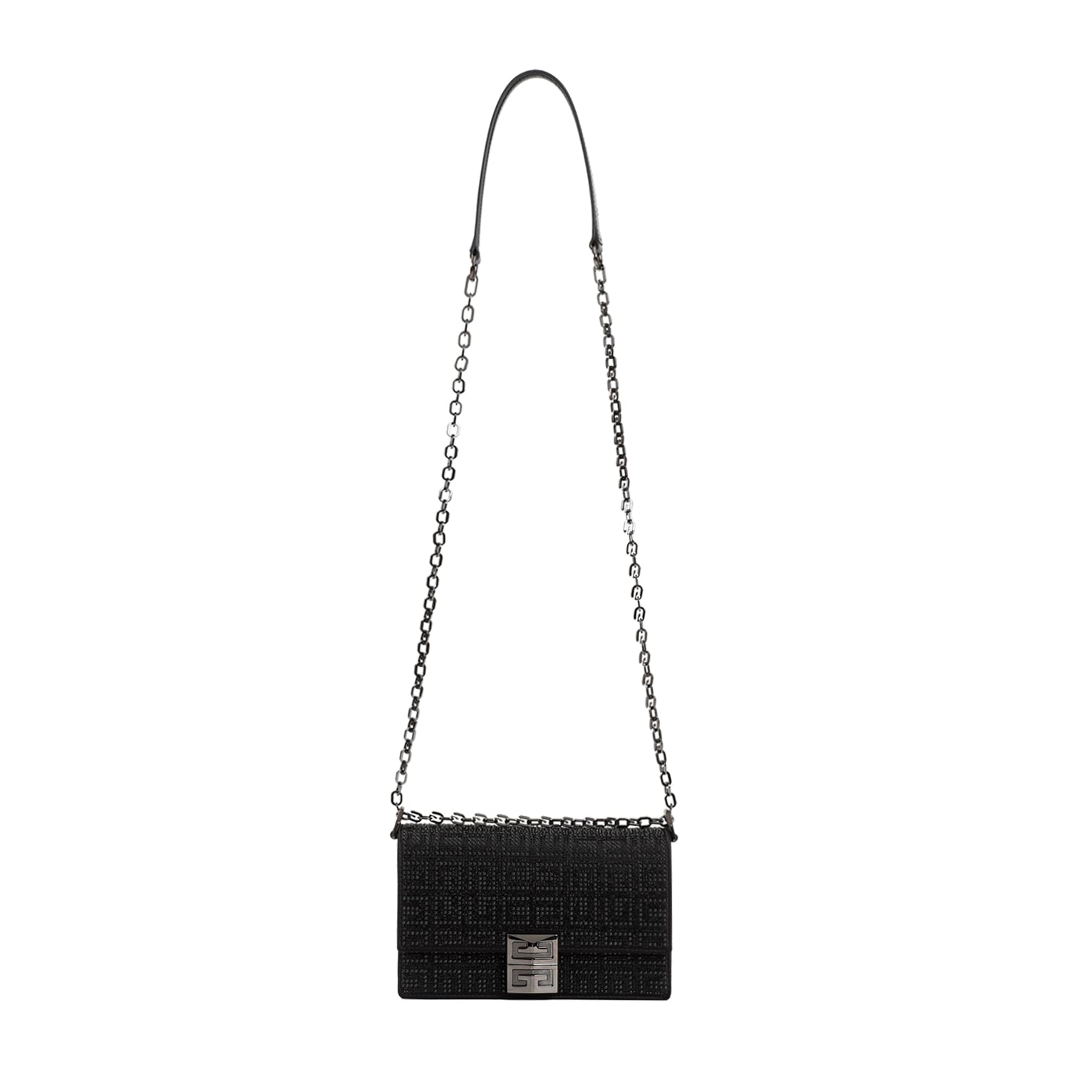 Shop Givenchy 4g Small Chain Bag In Black