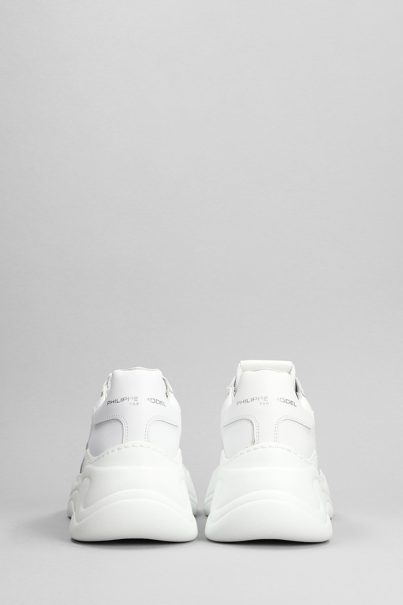 Shop Philippe Model Rivoli Low Sneakers In White Leather