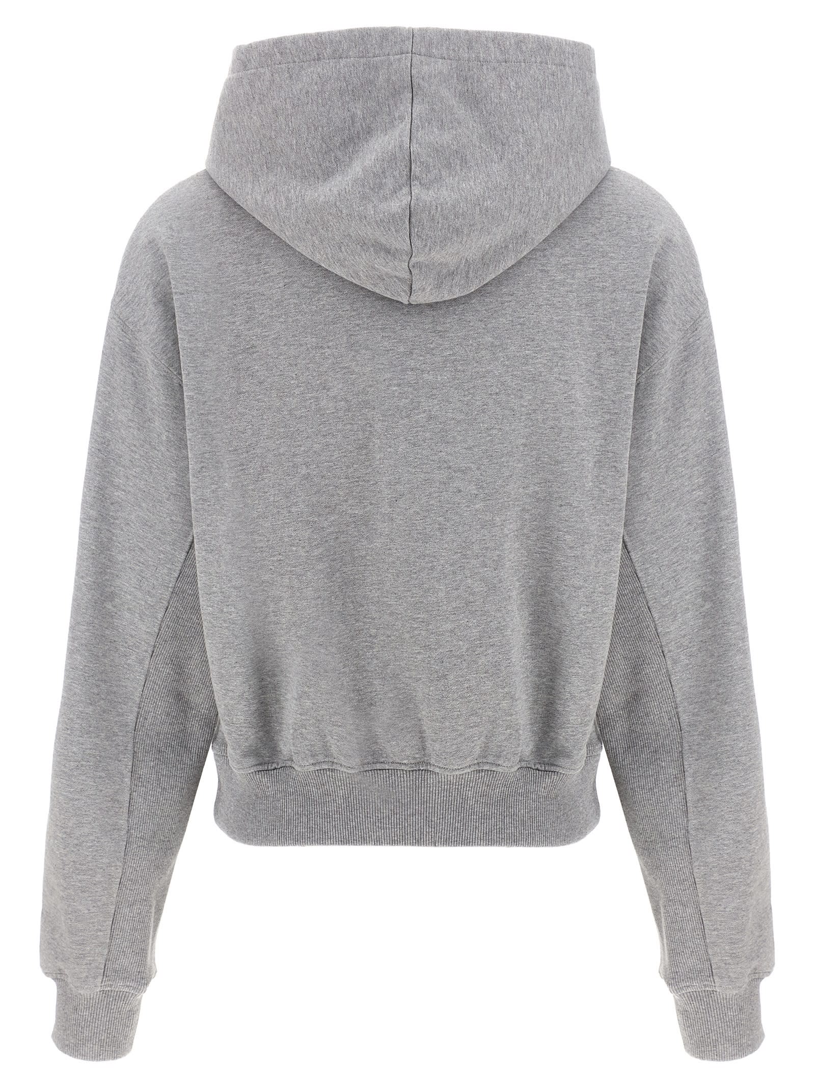 Jw Anderson Anchor Hoodie In Gray