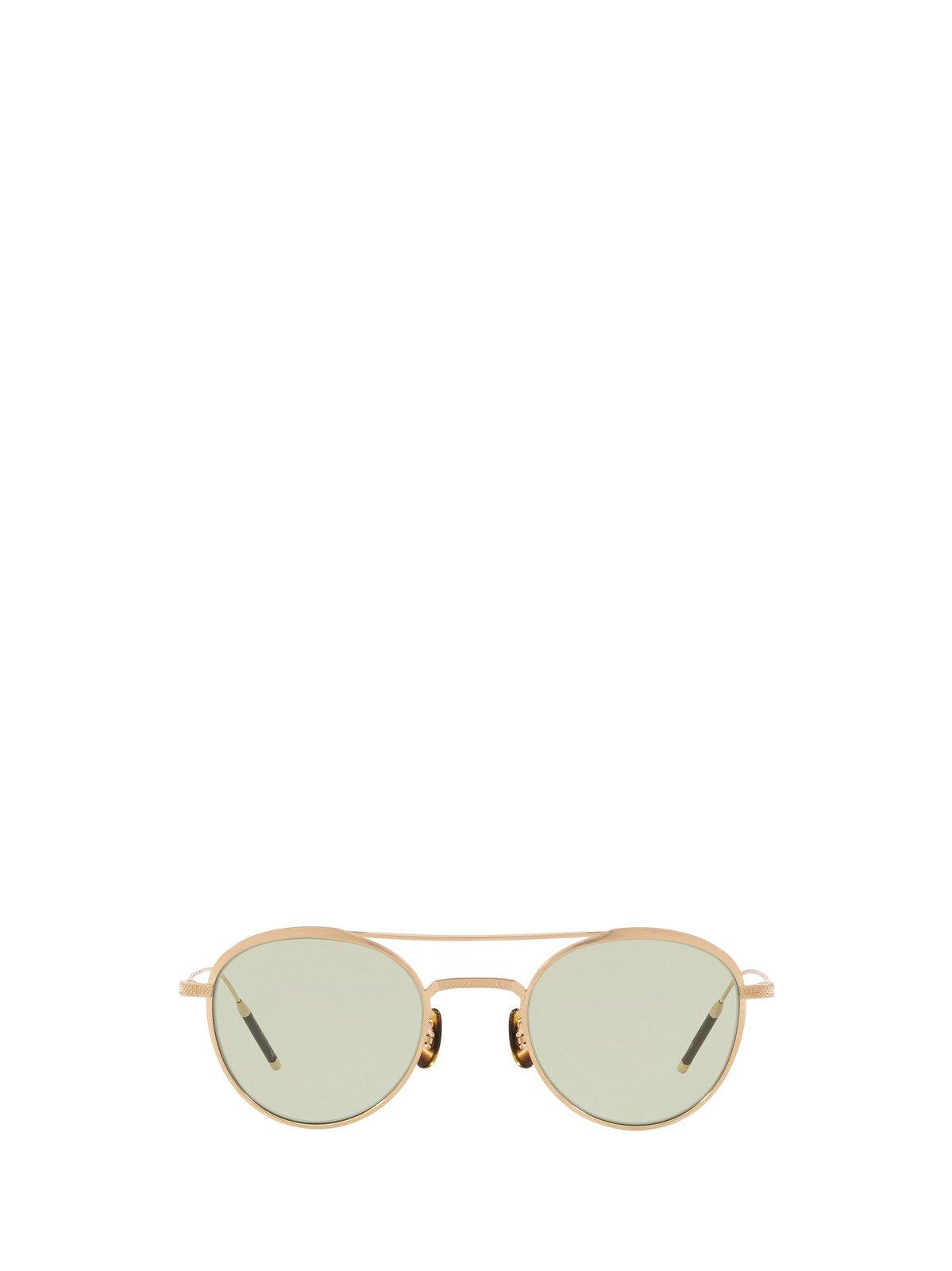 Shop Oliver Peoples Tk-2 Round Frame Sunglasses In 5311