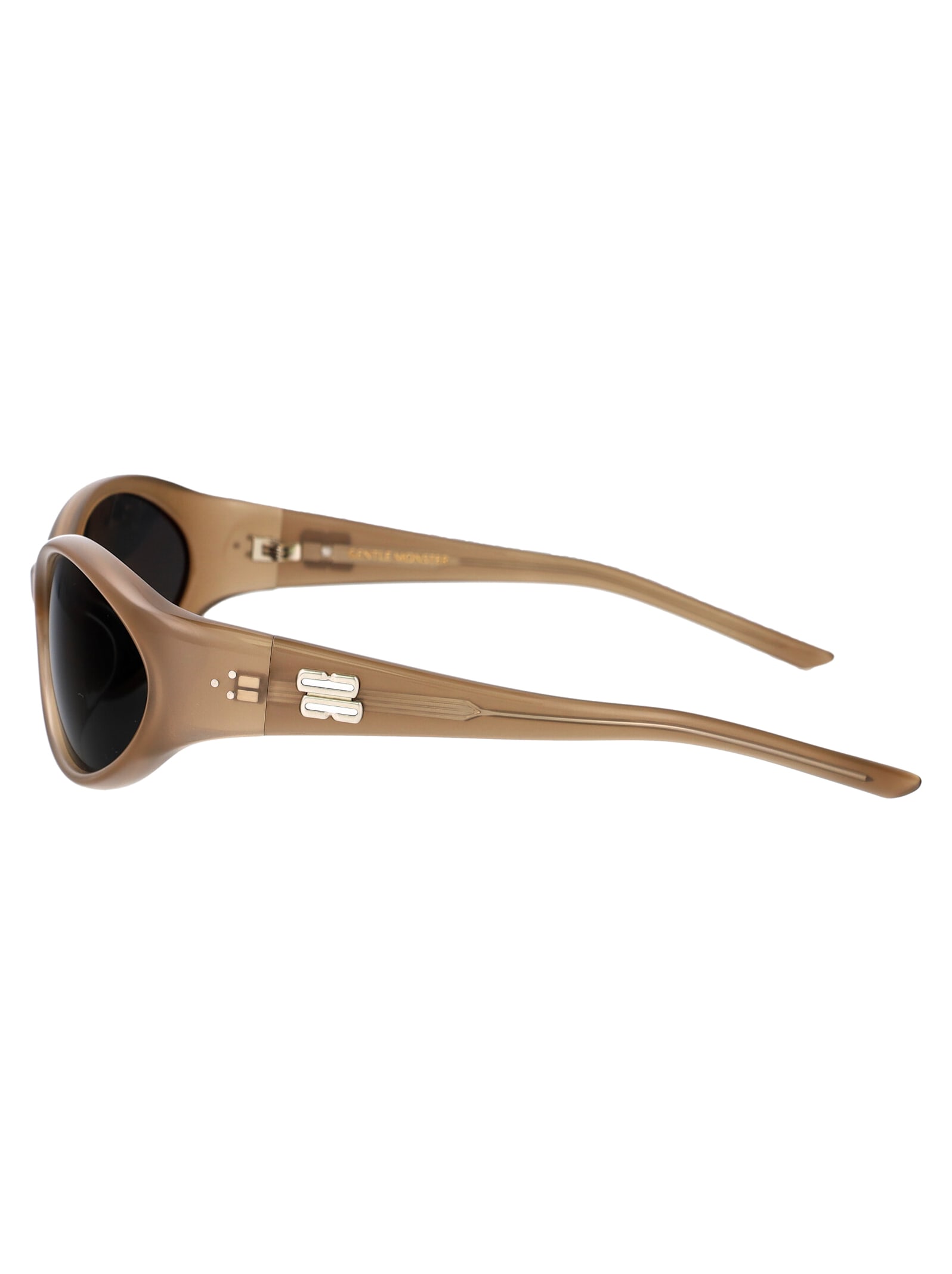 Shop Gentle Monster Sphere Sunglasses In Brc9 Brown