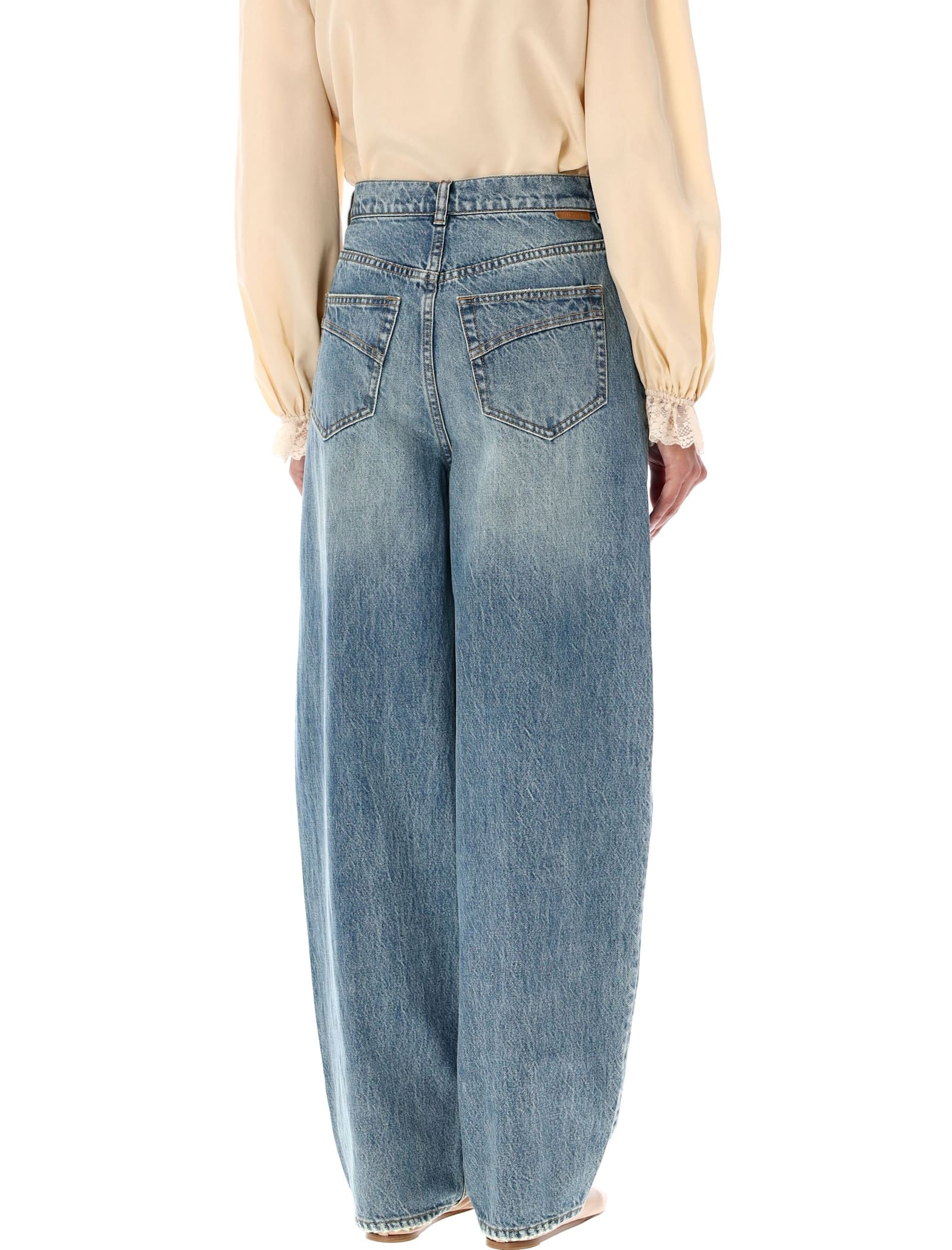 Shop Zimmermann Illustration Barrel Jean In Neptune