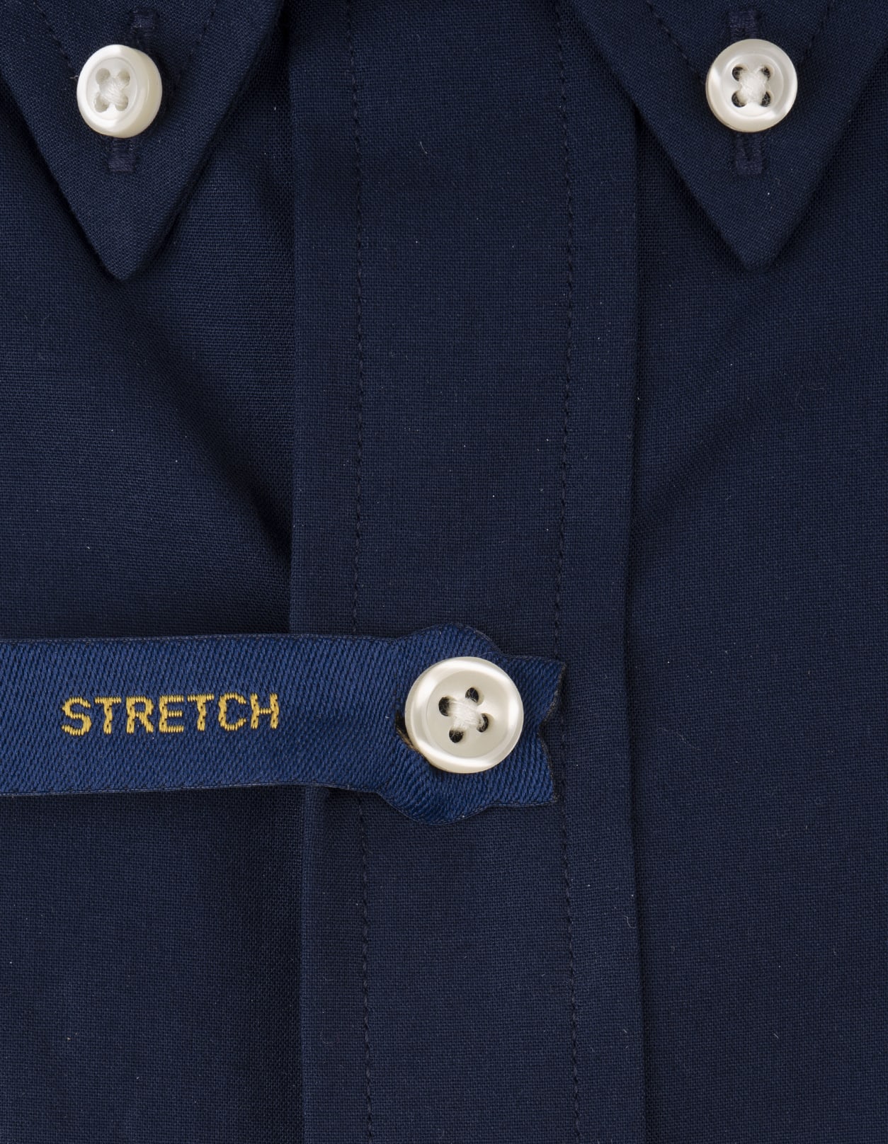 Shop Ralph Lauren Blue Stretch Cotton Slim Fit Shirt