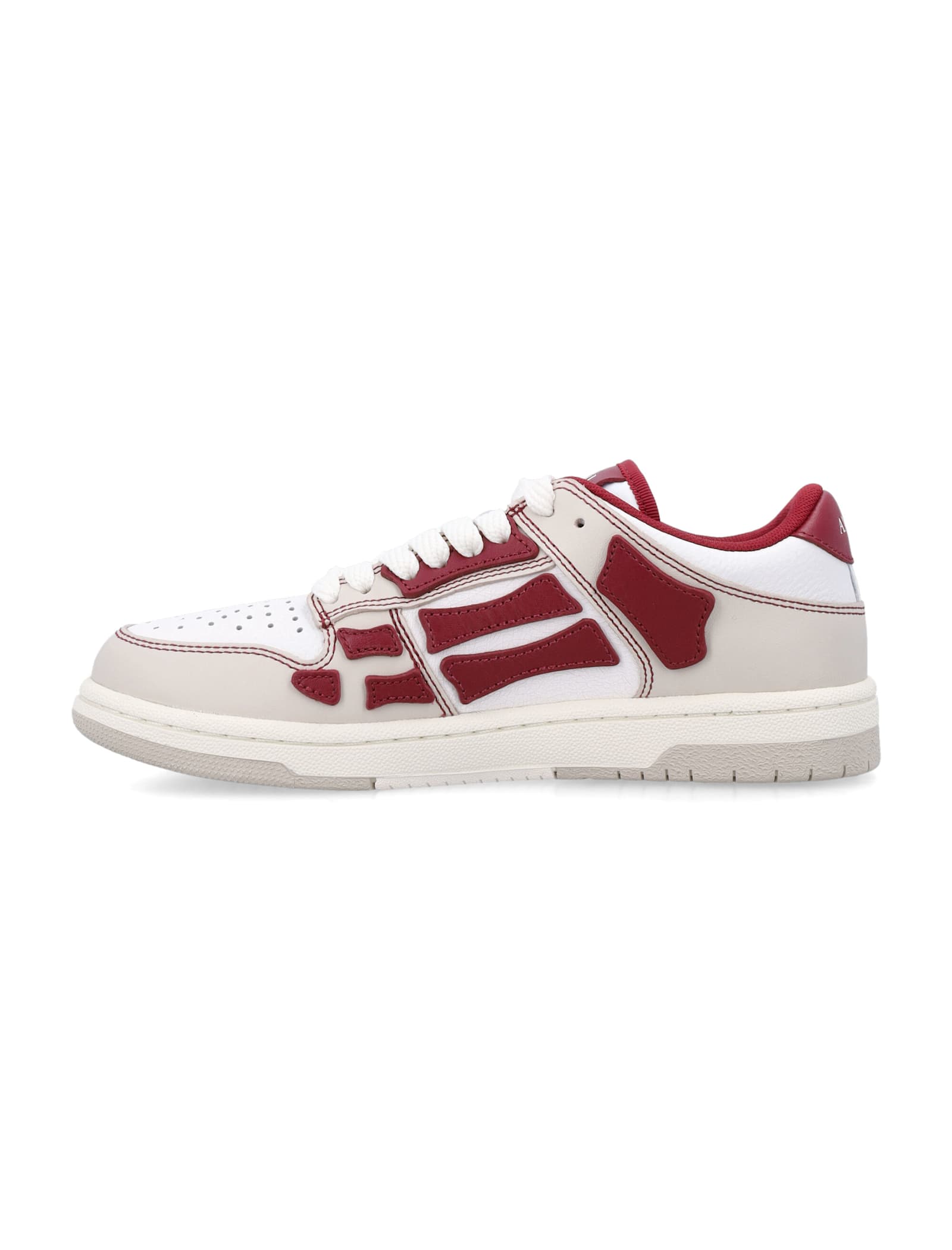 Amiri Varsity Skel Top Low Sneakers Deep Red In Red