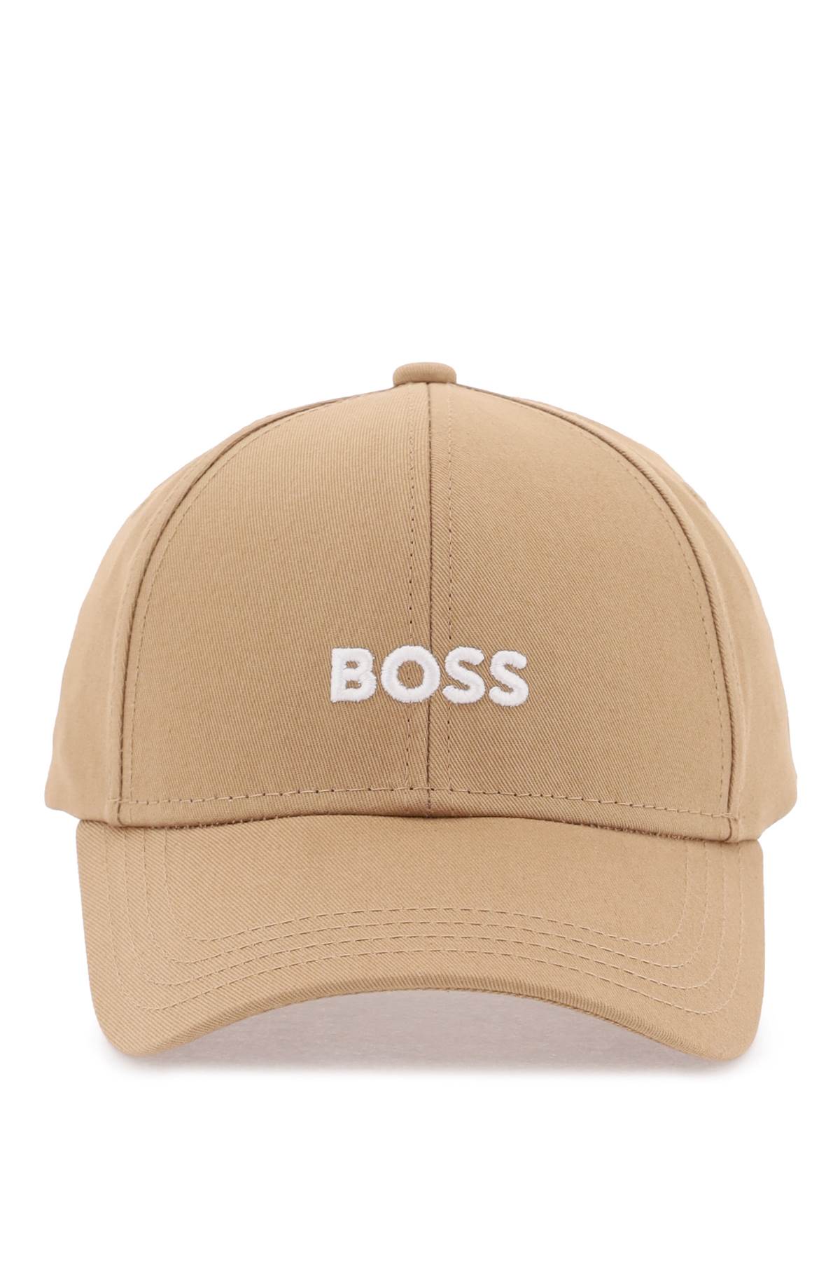 Hugo Boss Baseball Cap With Embroidered Logo In Medium Beige (beige)