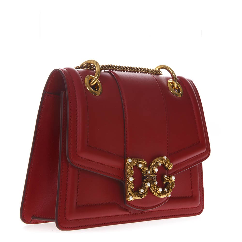 Dolce & Gabbana Dolce & Gabbana Dg Amore Red Leather Shoulder Bag - Red ...