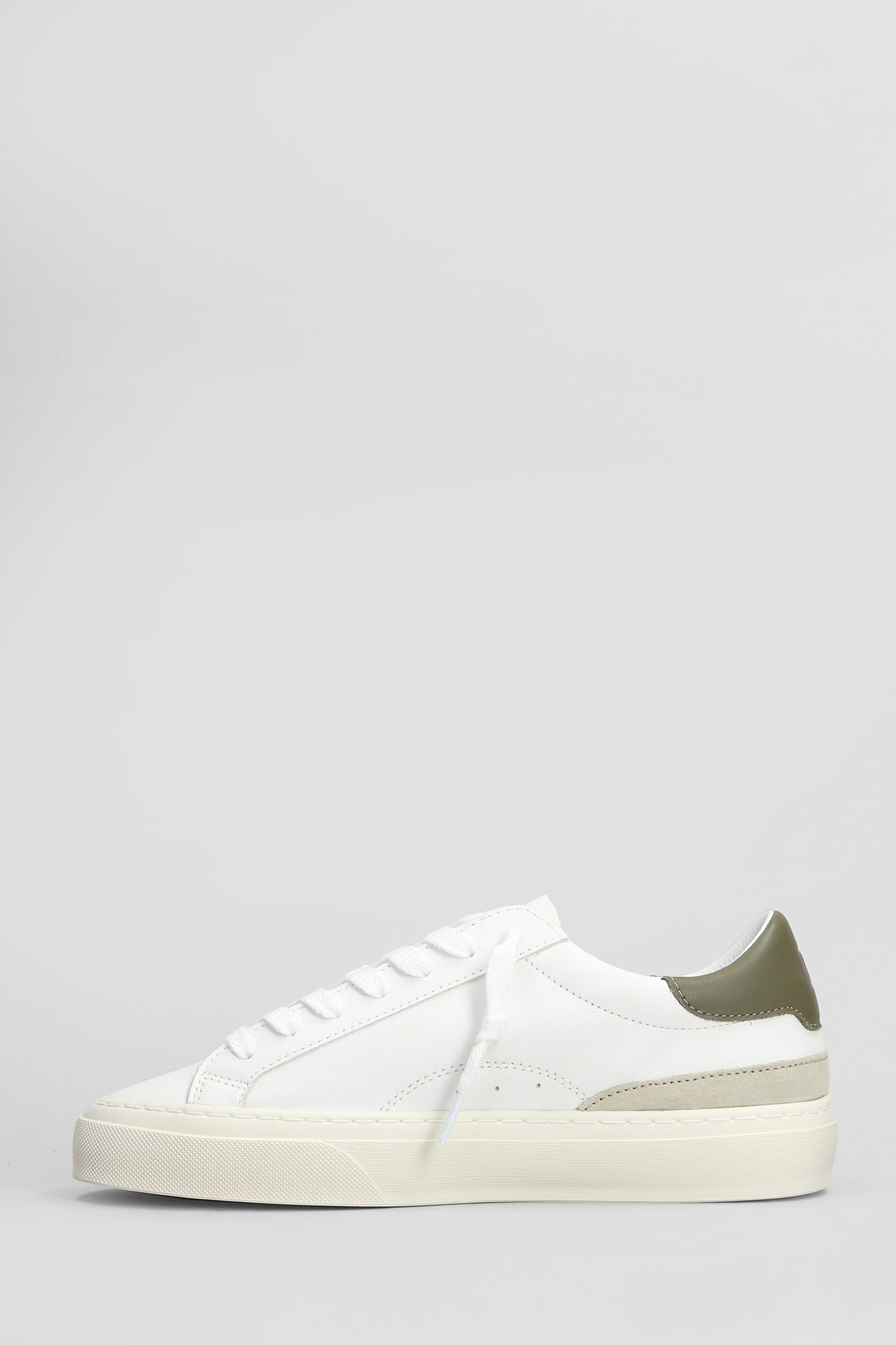 Shop Date Sonica Sneakers In White Leather